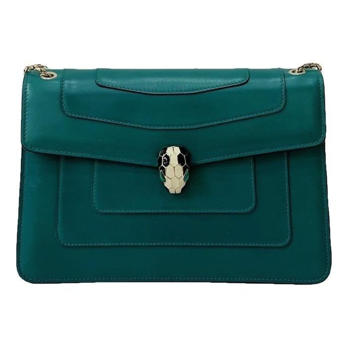 Bvlgari Serpenti leather handbag