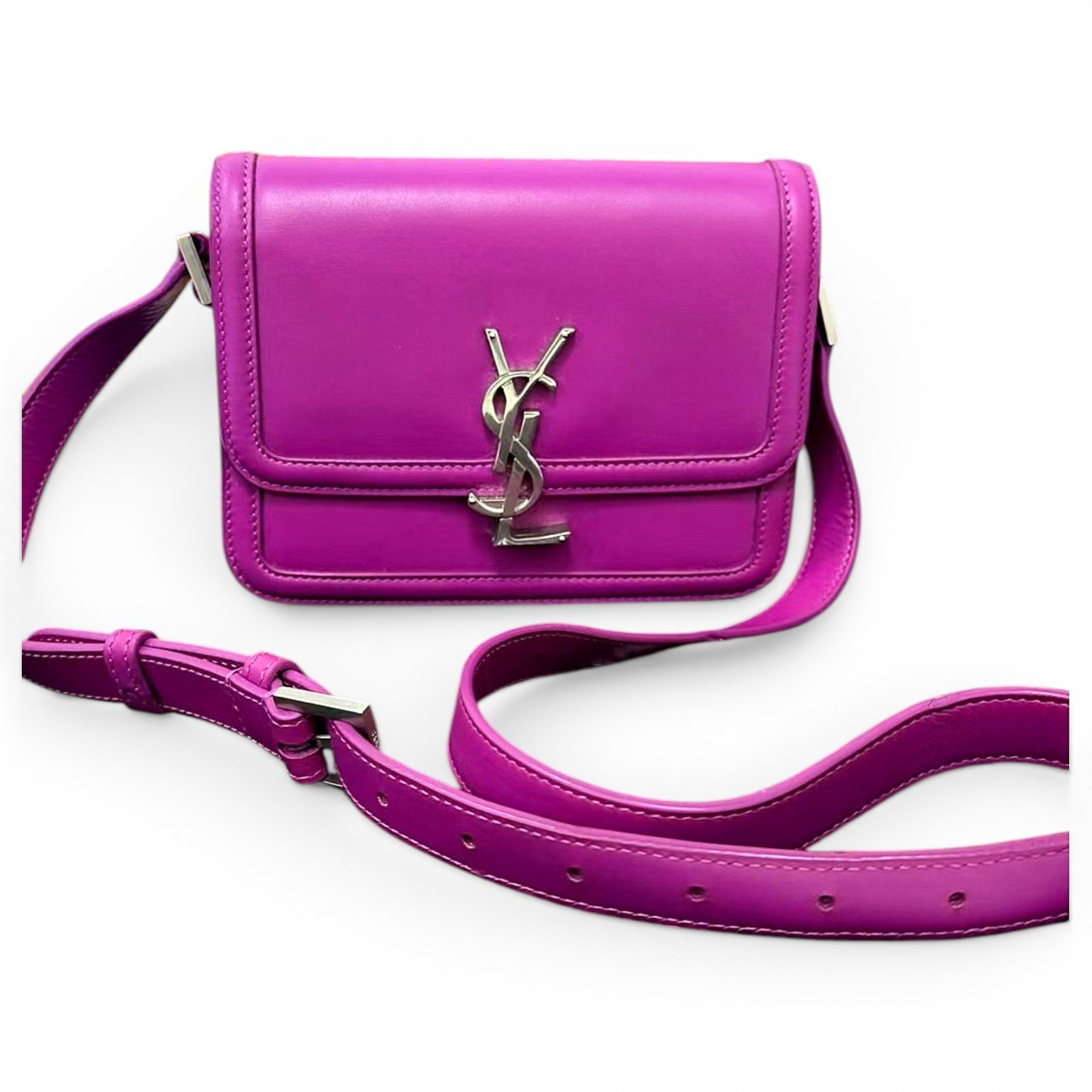 Solférino leather handbag