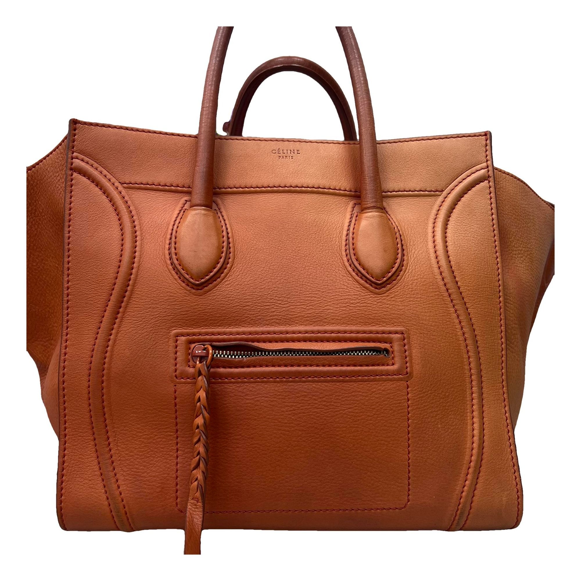 Luggage leather handbag