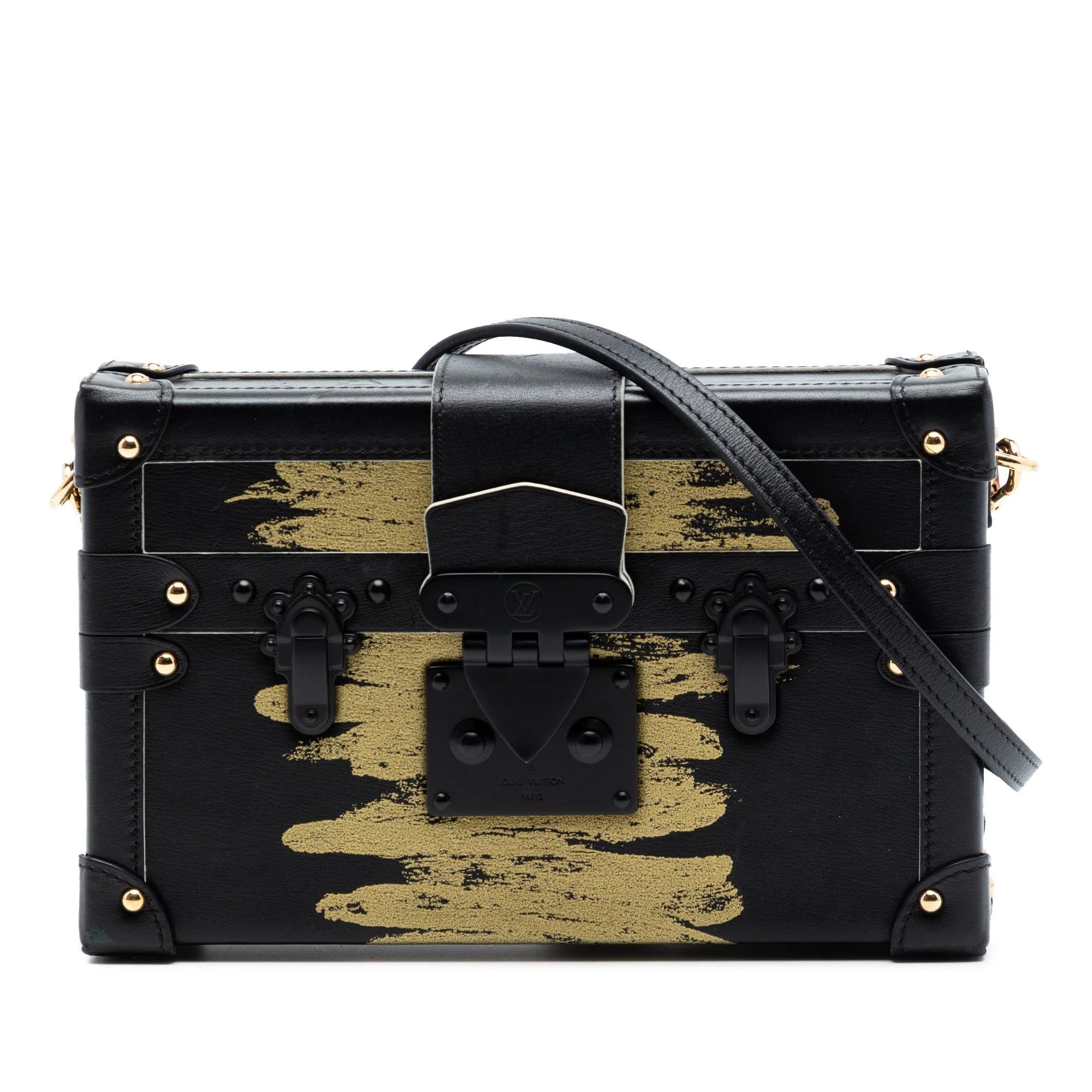 Petite Malle leather handbag