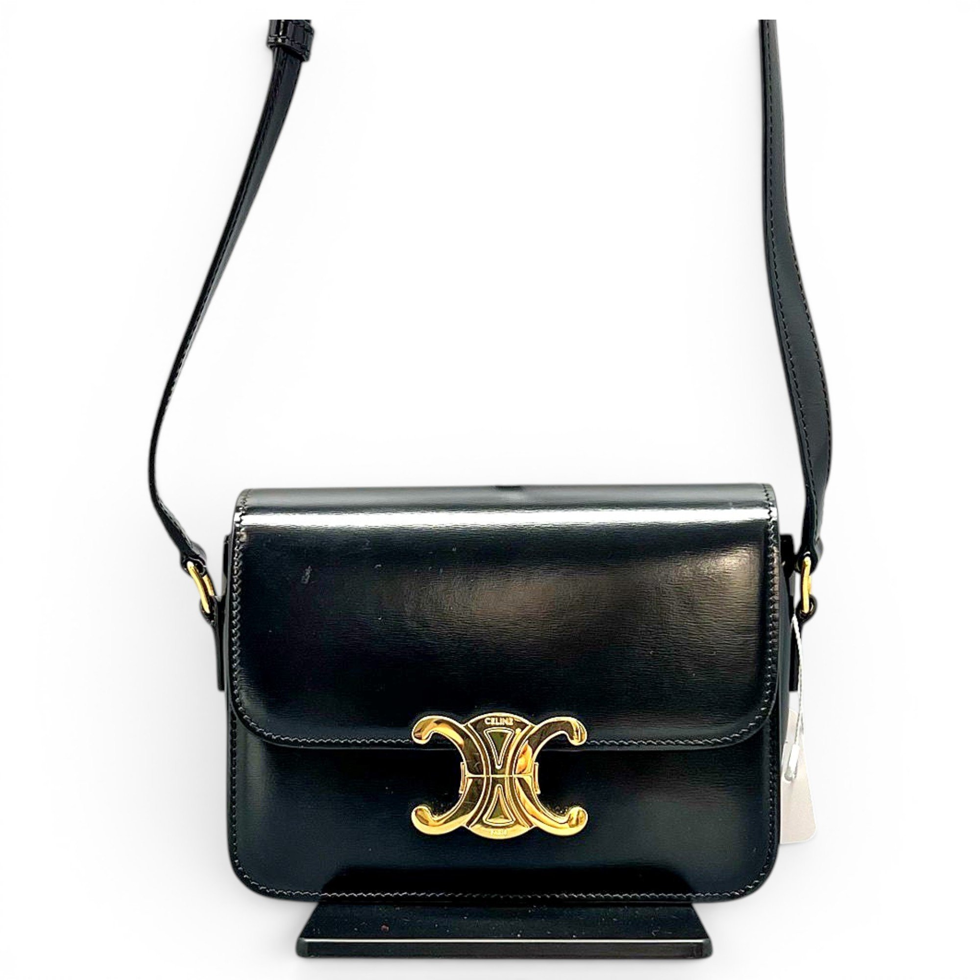 Triomphe leather handbag