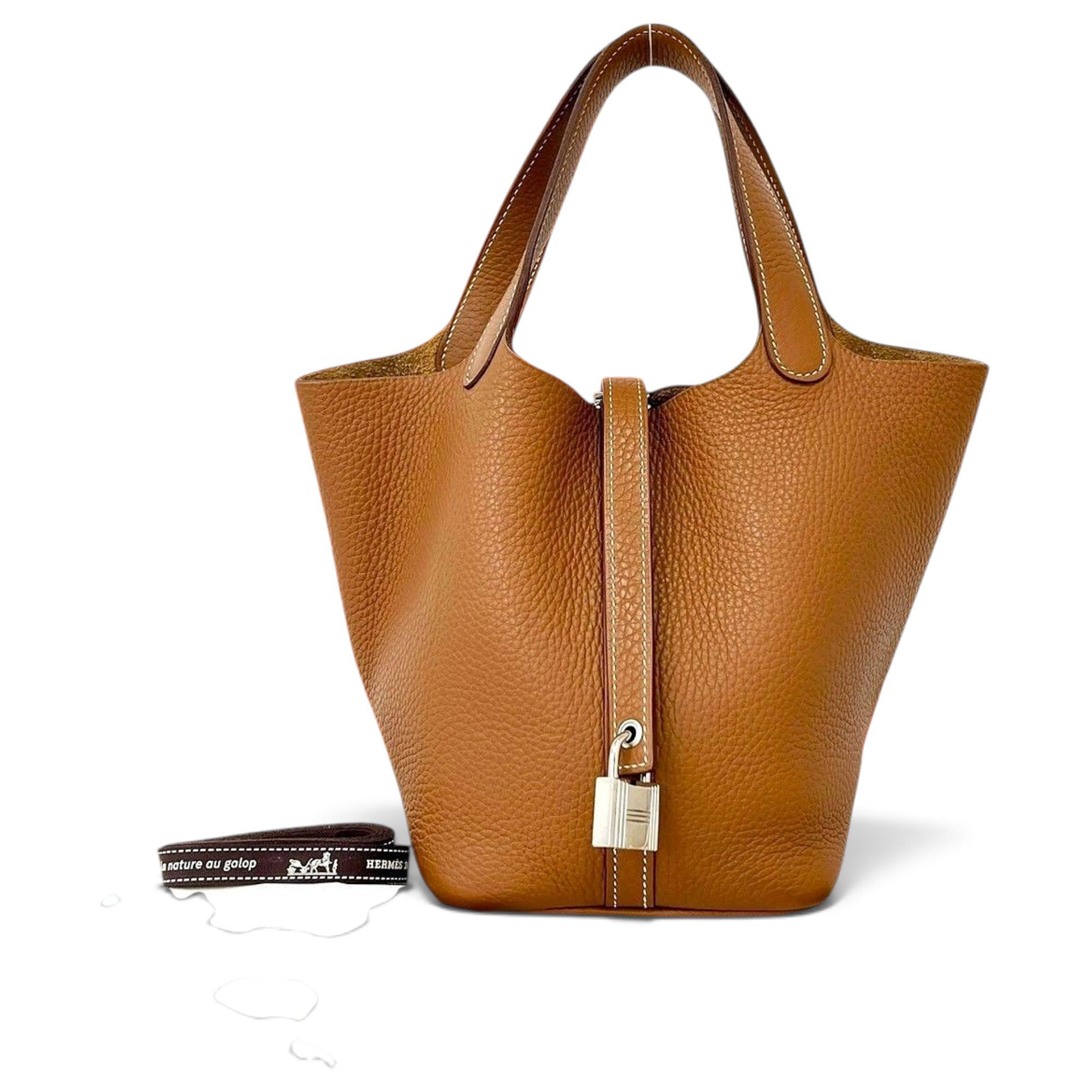 Picotin leather handbag