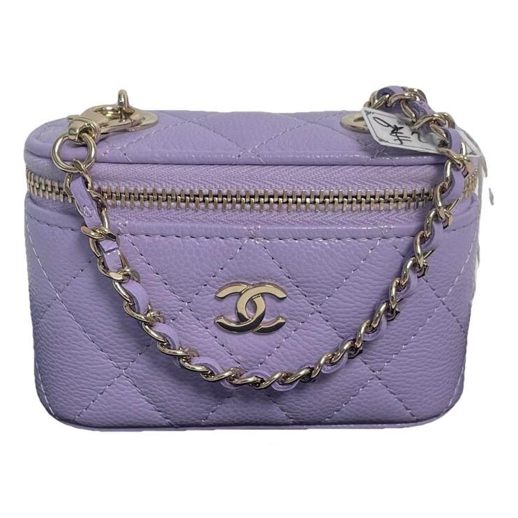 Trendy CC Vanity leather handbag