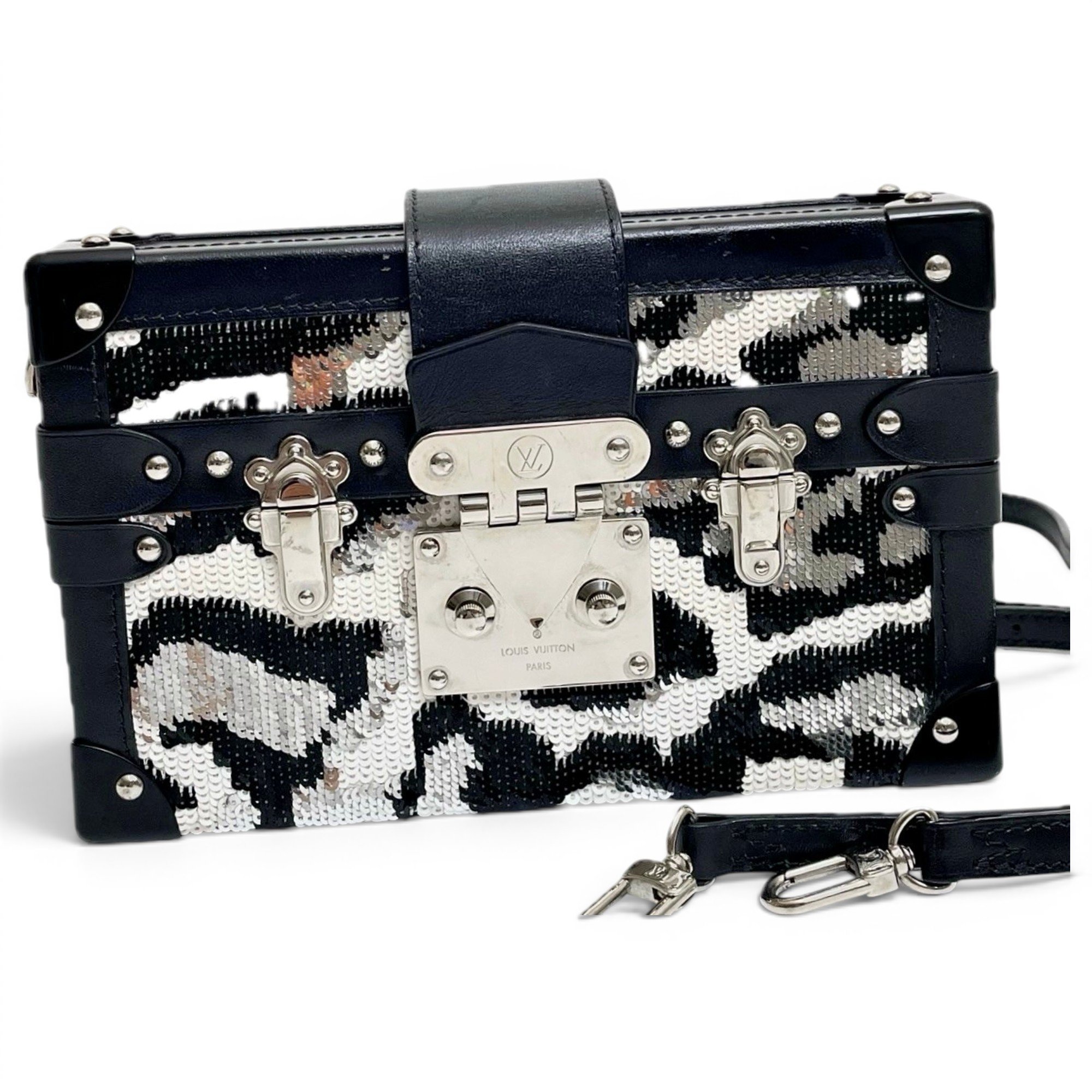 Petite Malle leather handbag