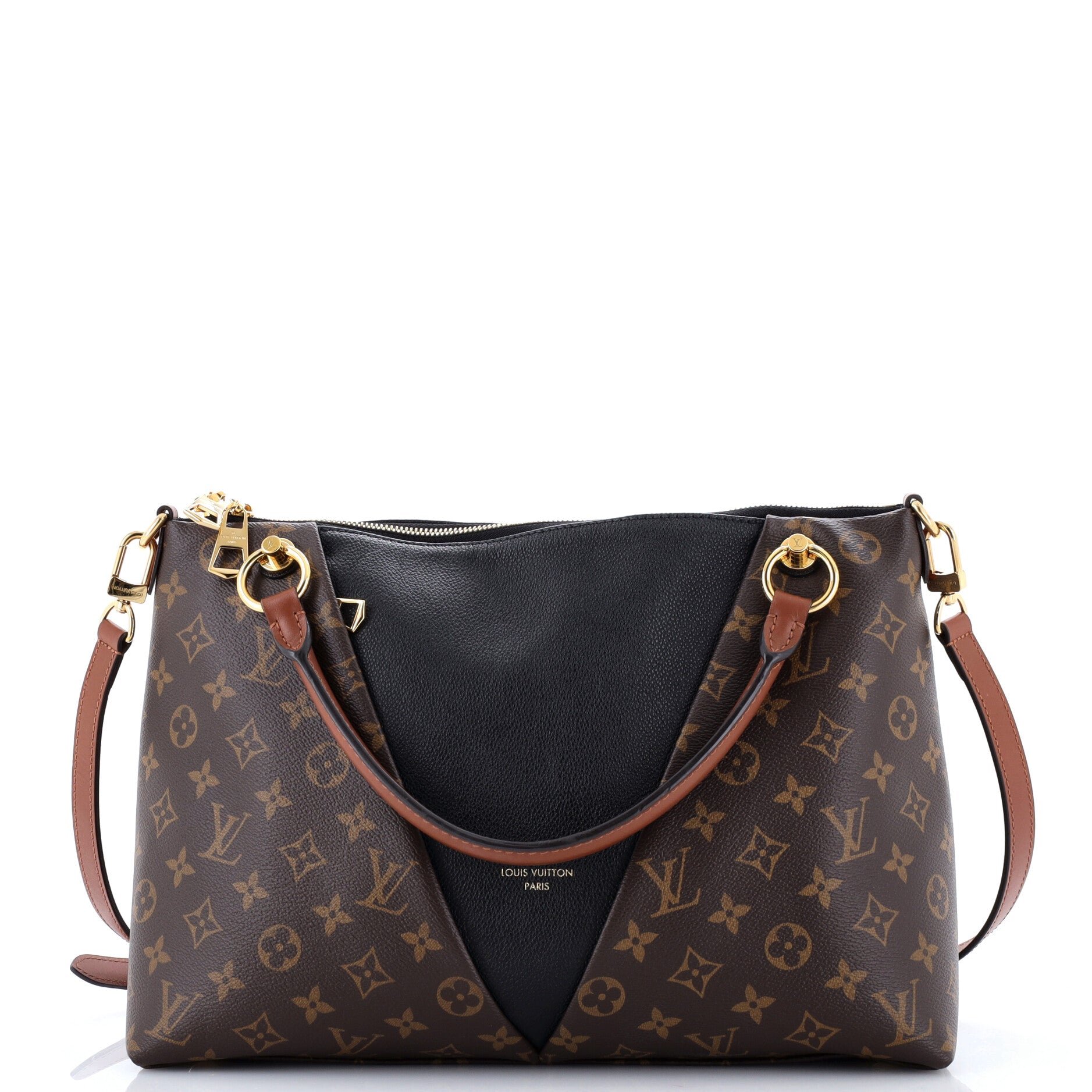 V Tote Monogram Canvas and Leather MM