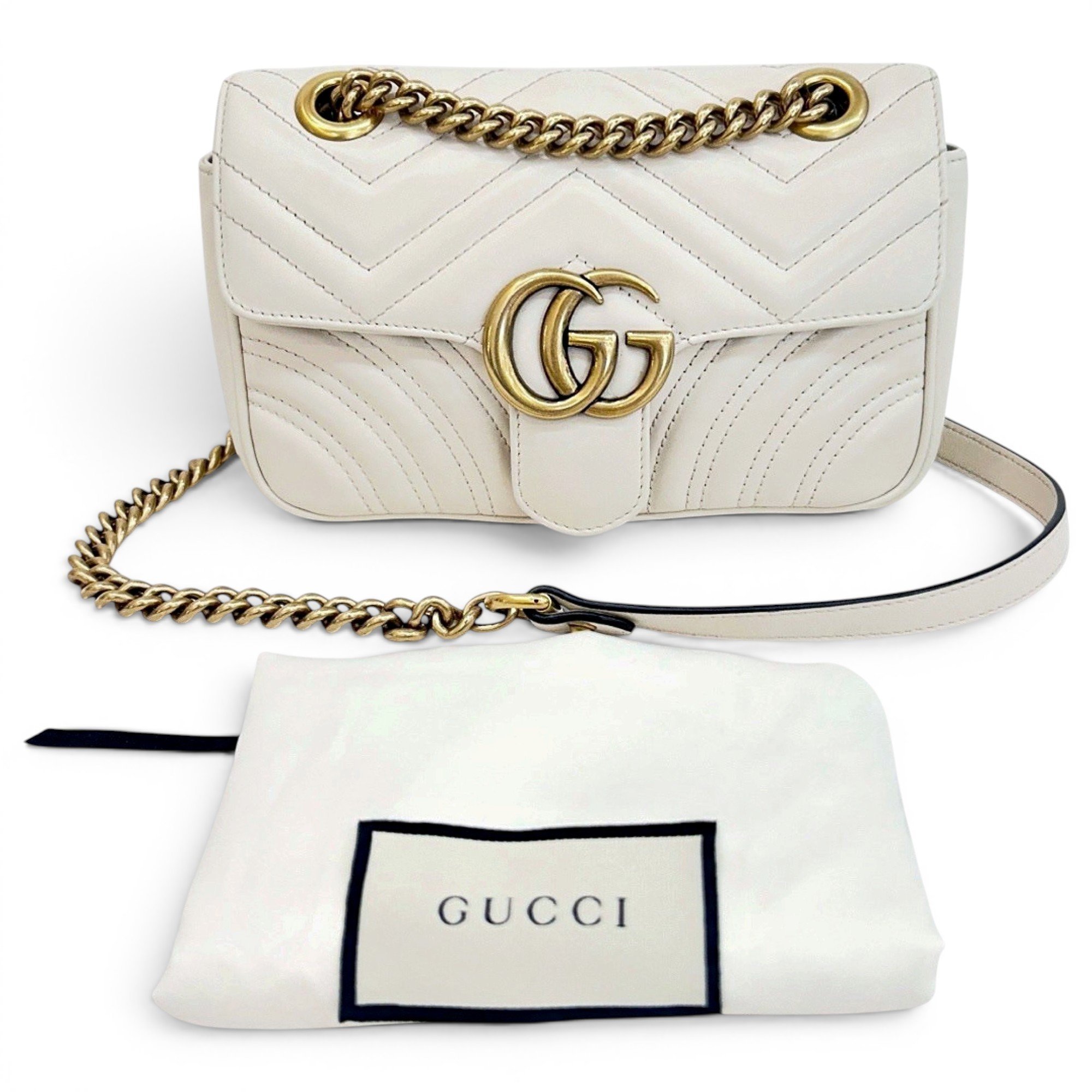 GG Marmont Flap leather handbag