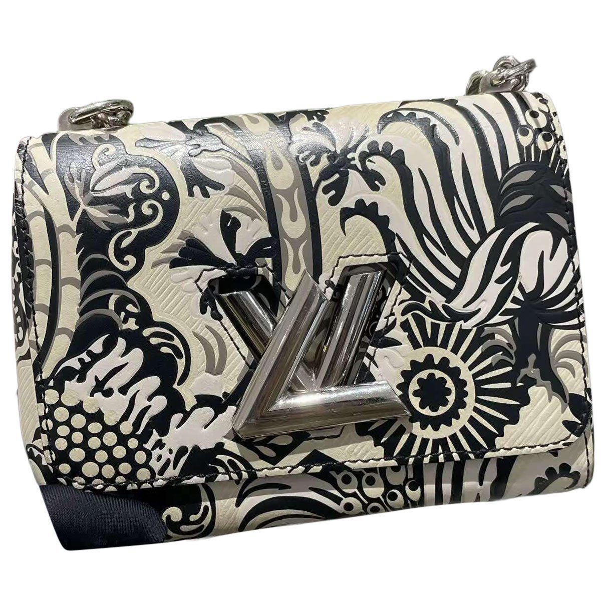 Twist leather handbag