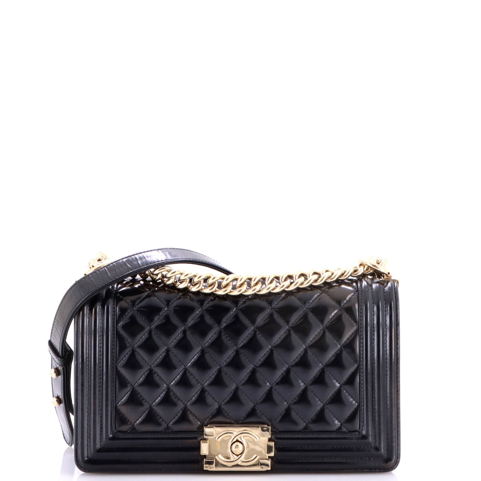 Boy Flap Bag Quilted Iridescent Glazed Calfskin Old Medium