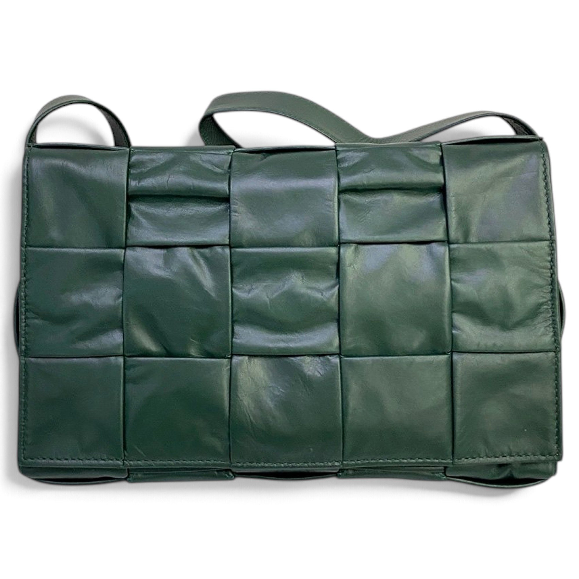 Cassette leather handbag