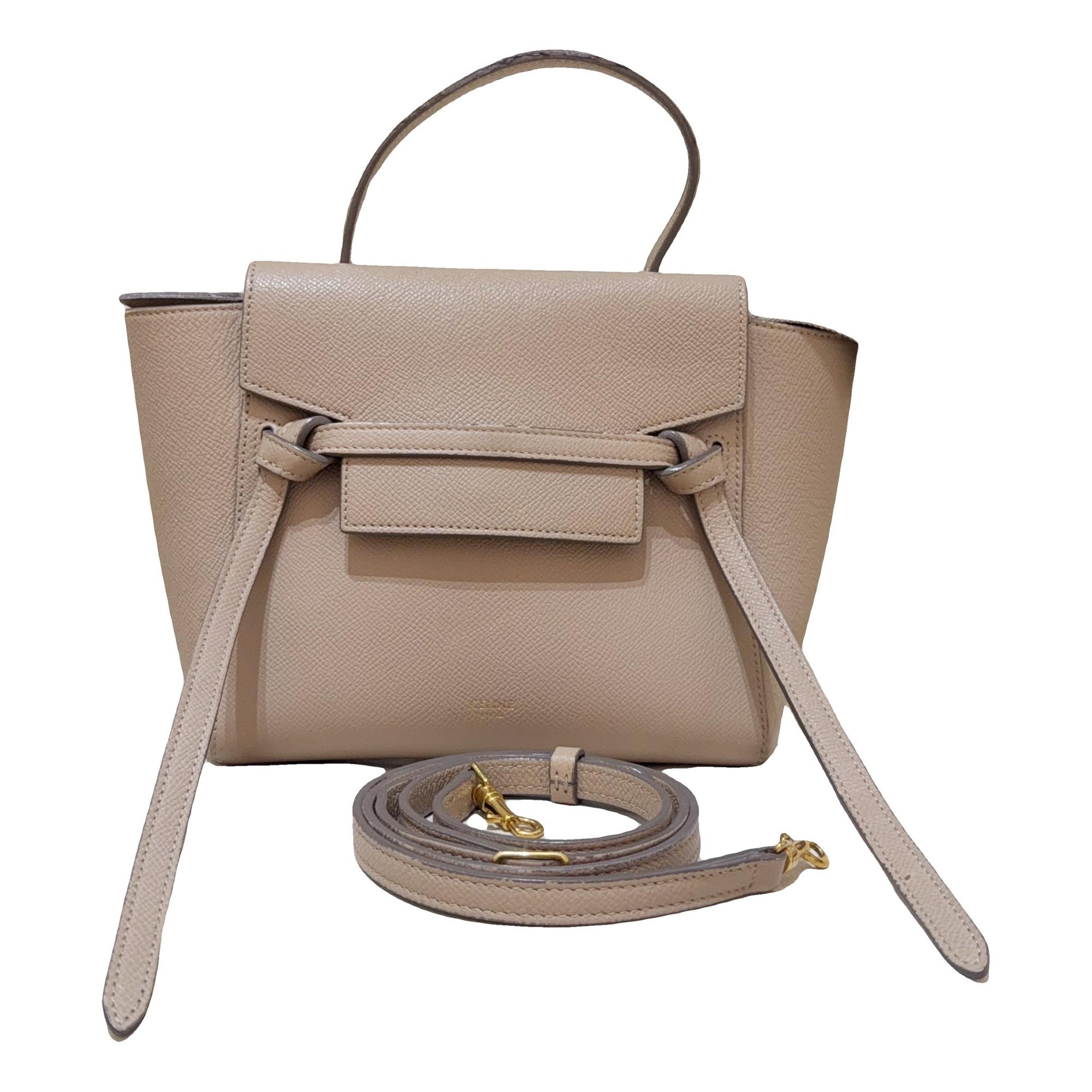 Belt leather handbag
