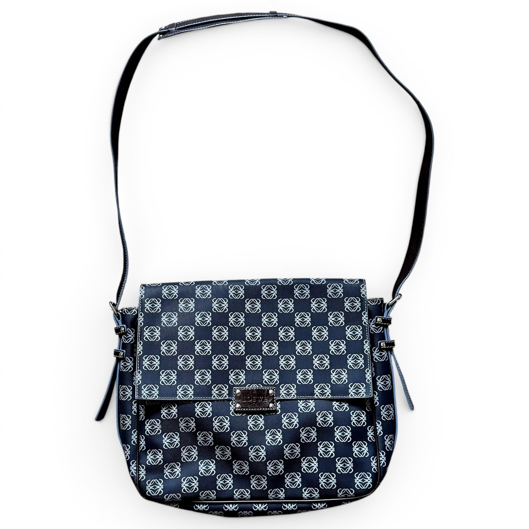 Anagram leather handbag