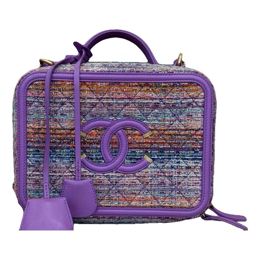 Vanity leather handbag
