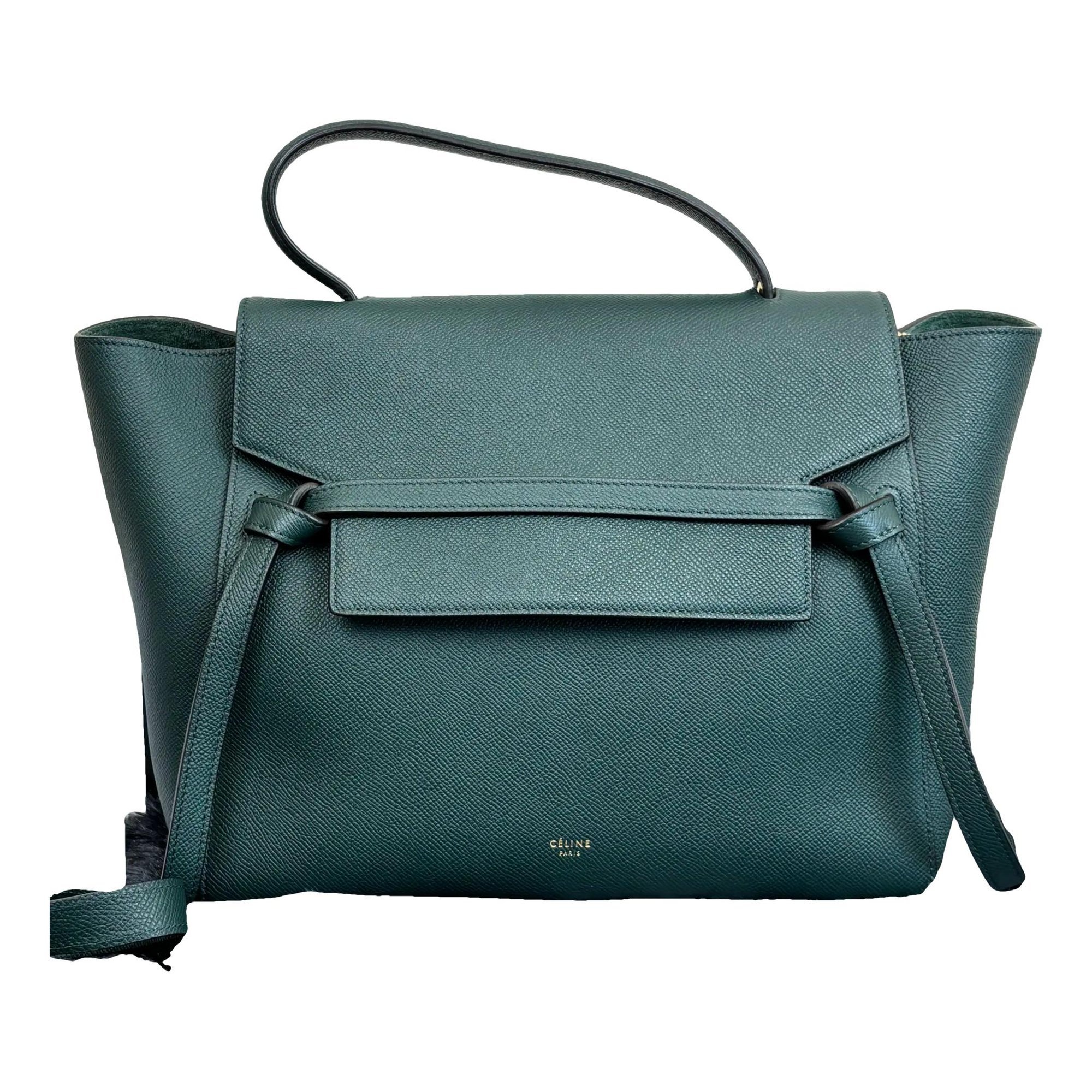 Belt leather handbag
