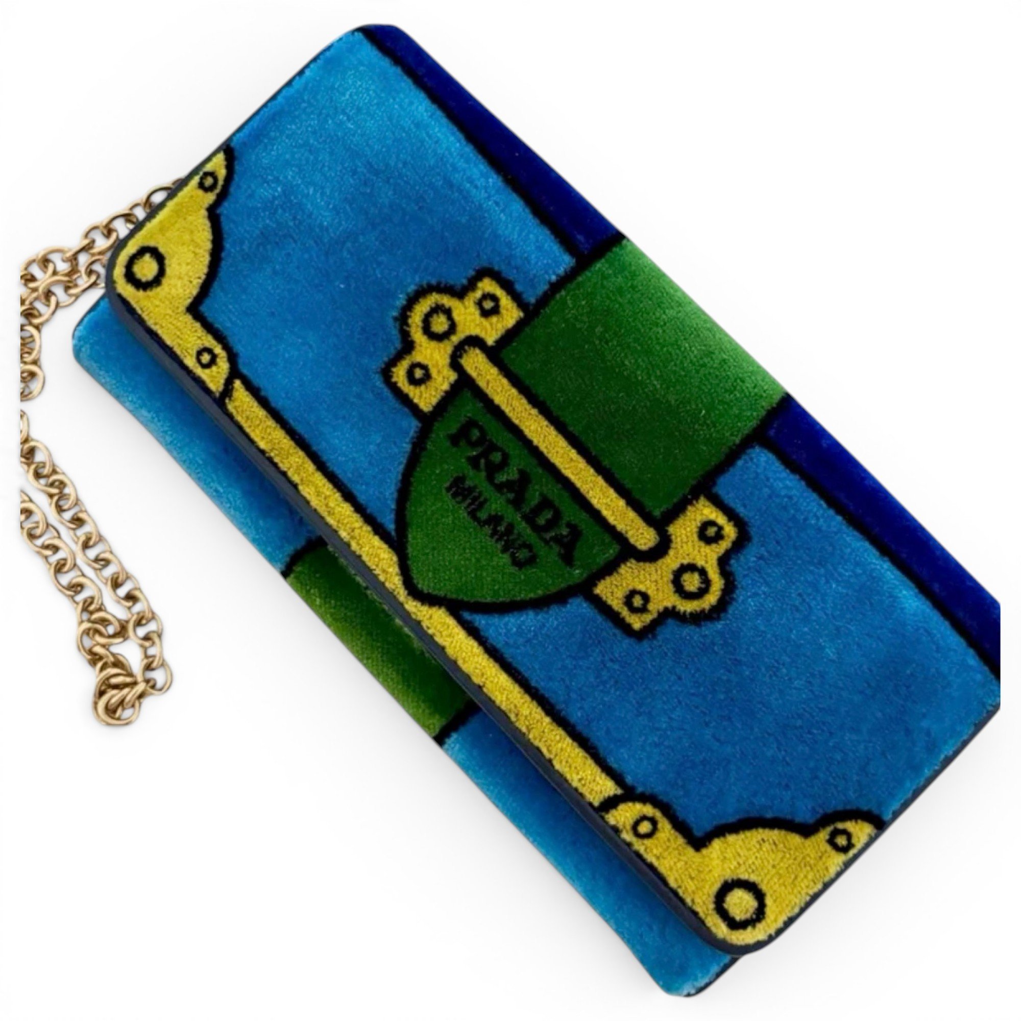 Prada Velvet clutch bag