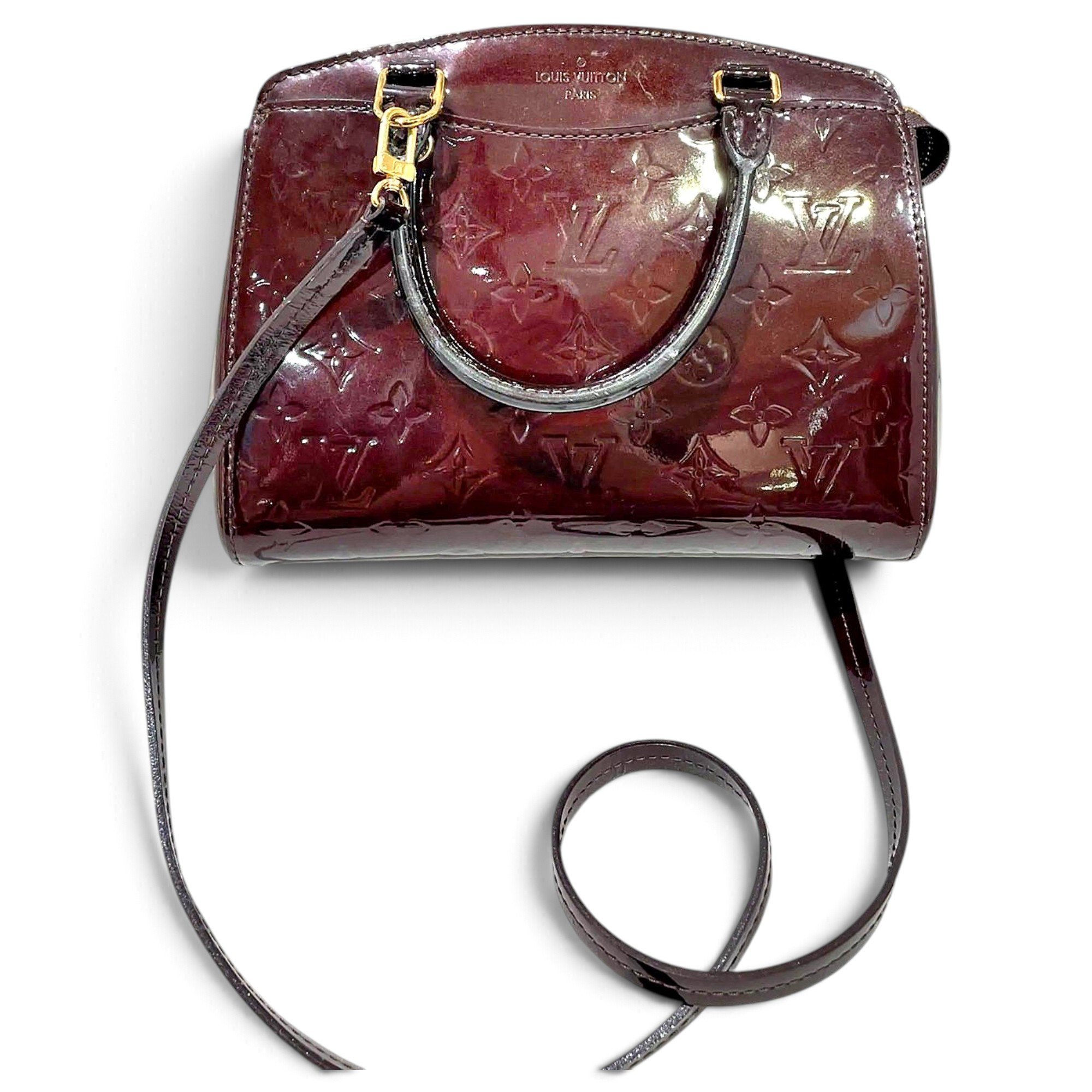 Patent leather crossbody bag