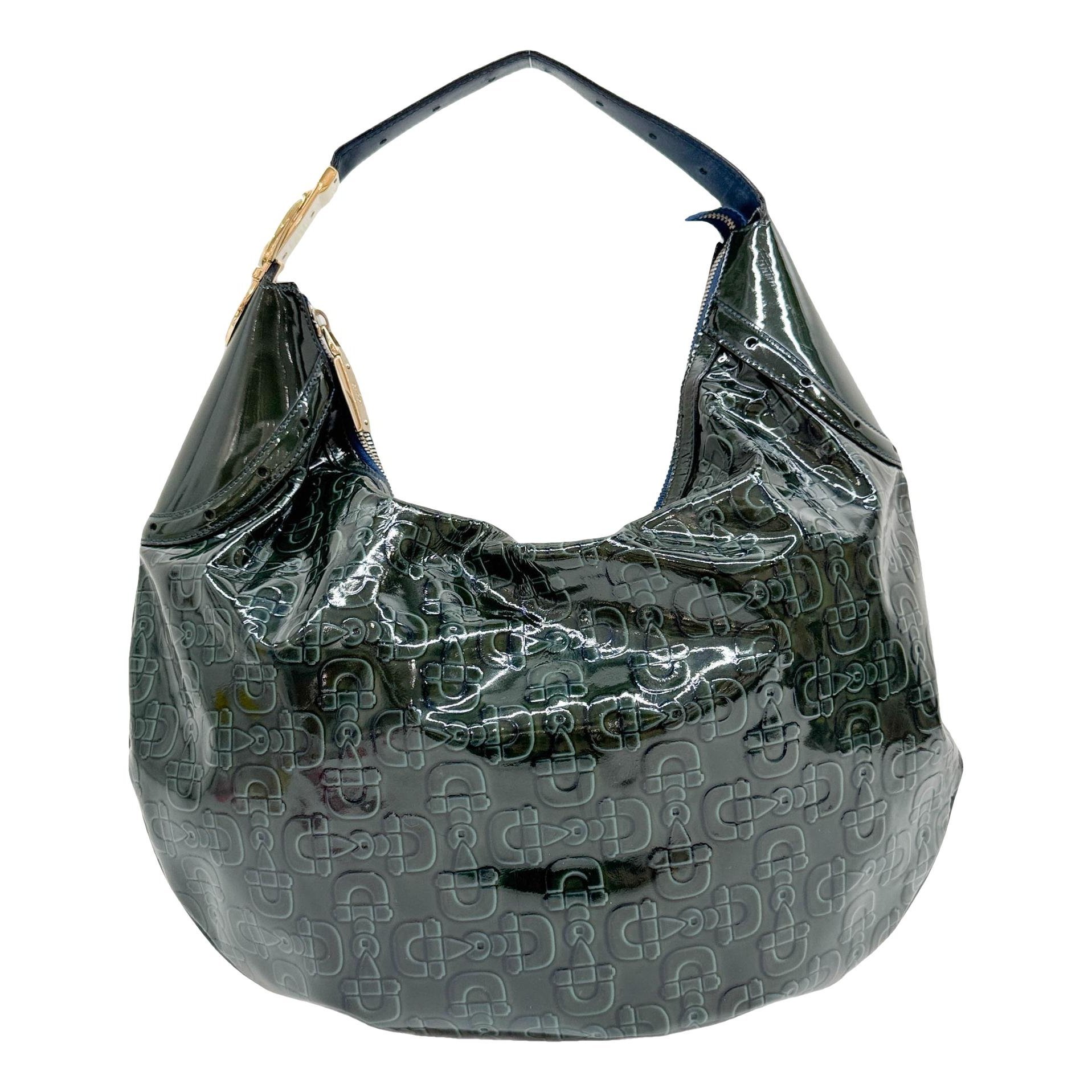 Patent leather handbag