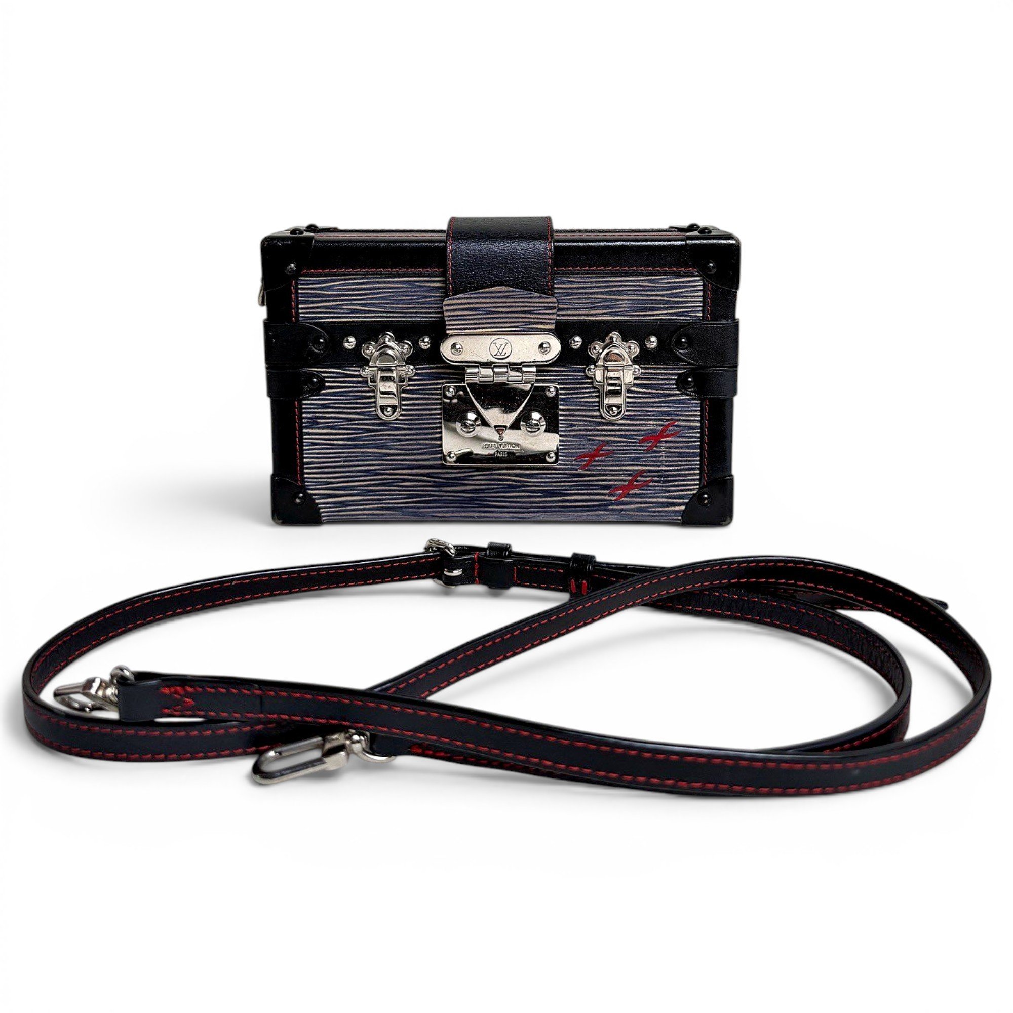 Petite Malle leather handbag