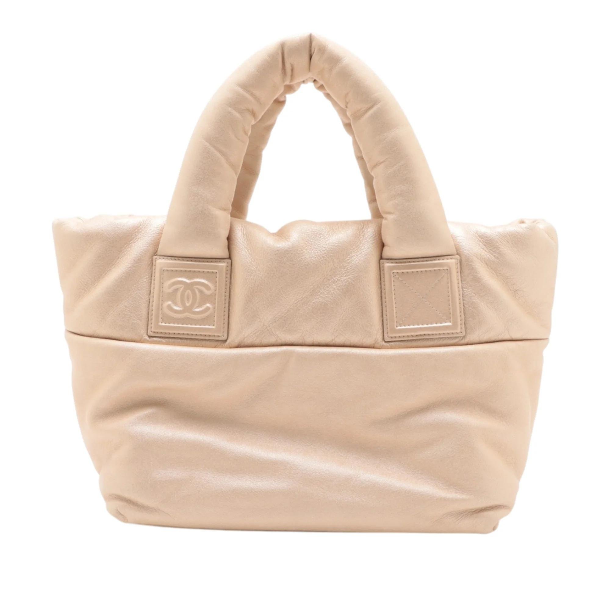 Cocoon leather tote