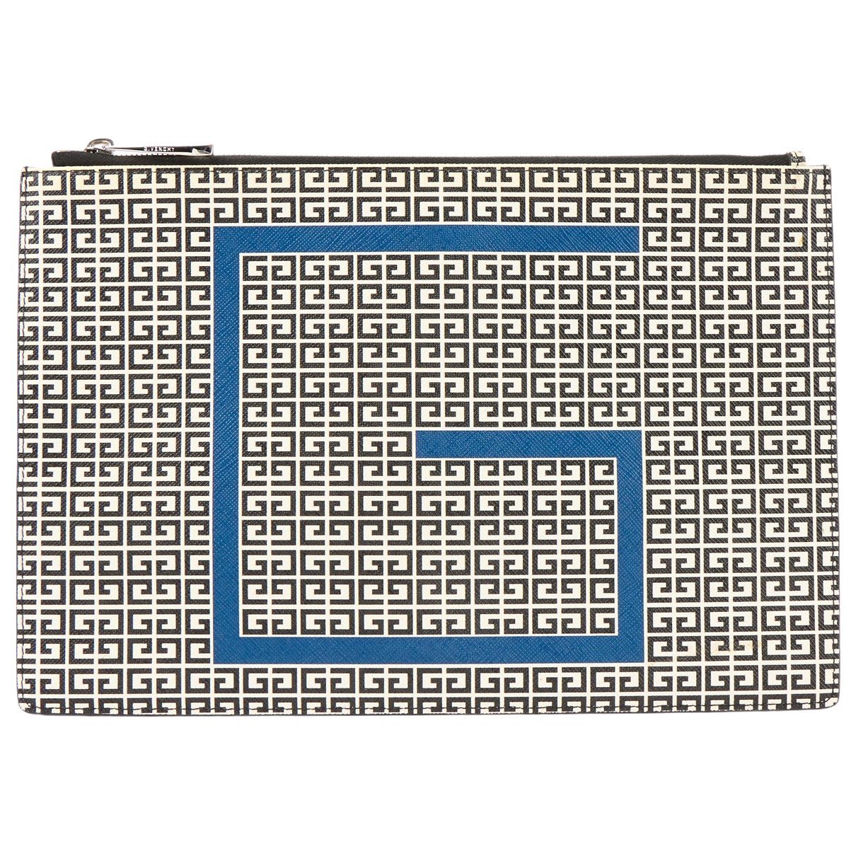 Leather clutch bag