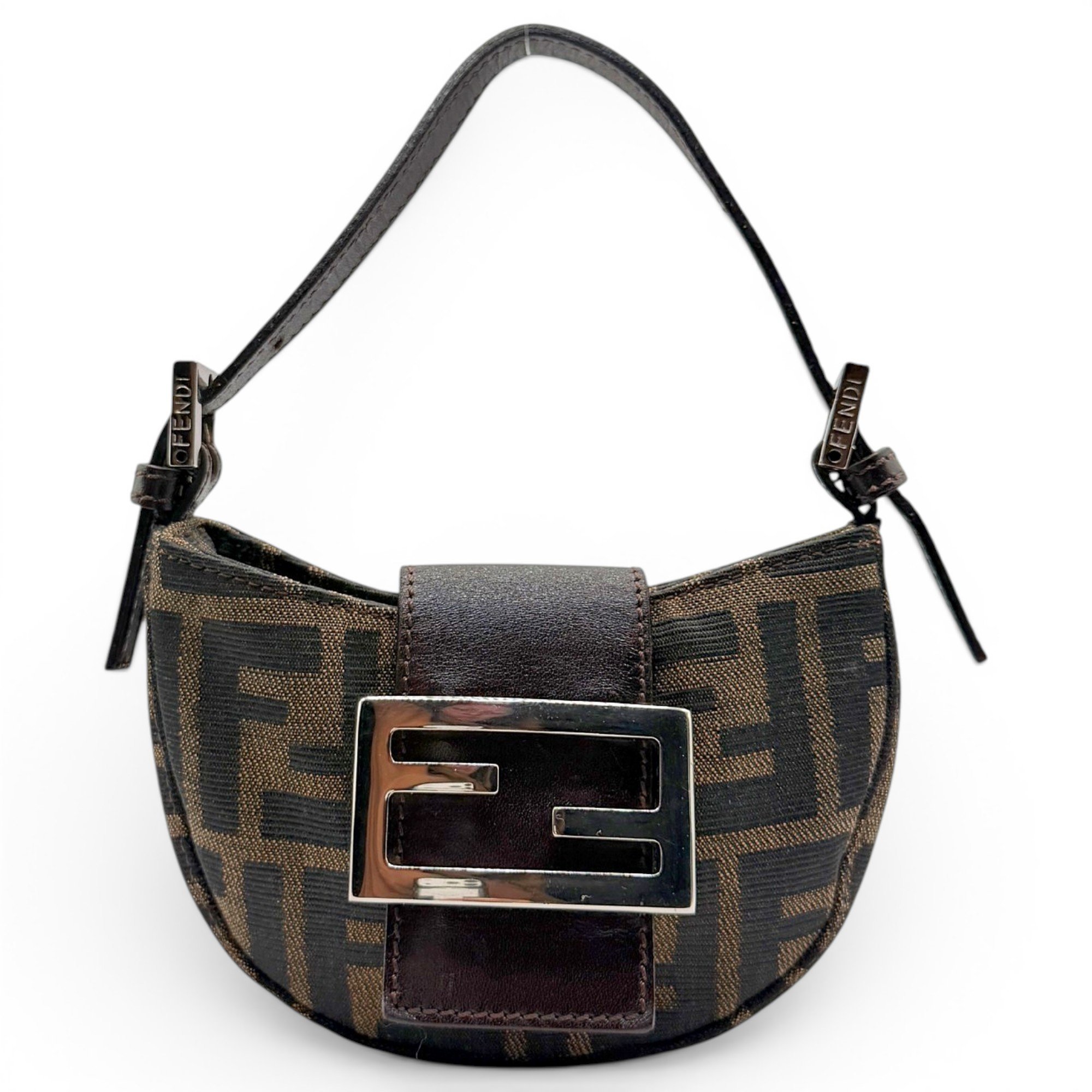 Croissant Vintage cloth handbag
