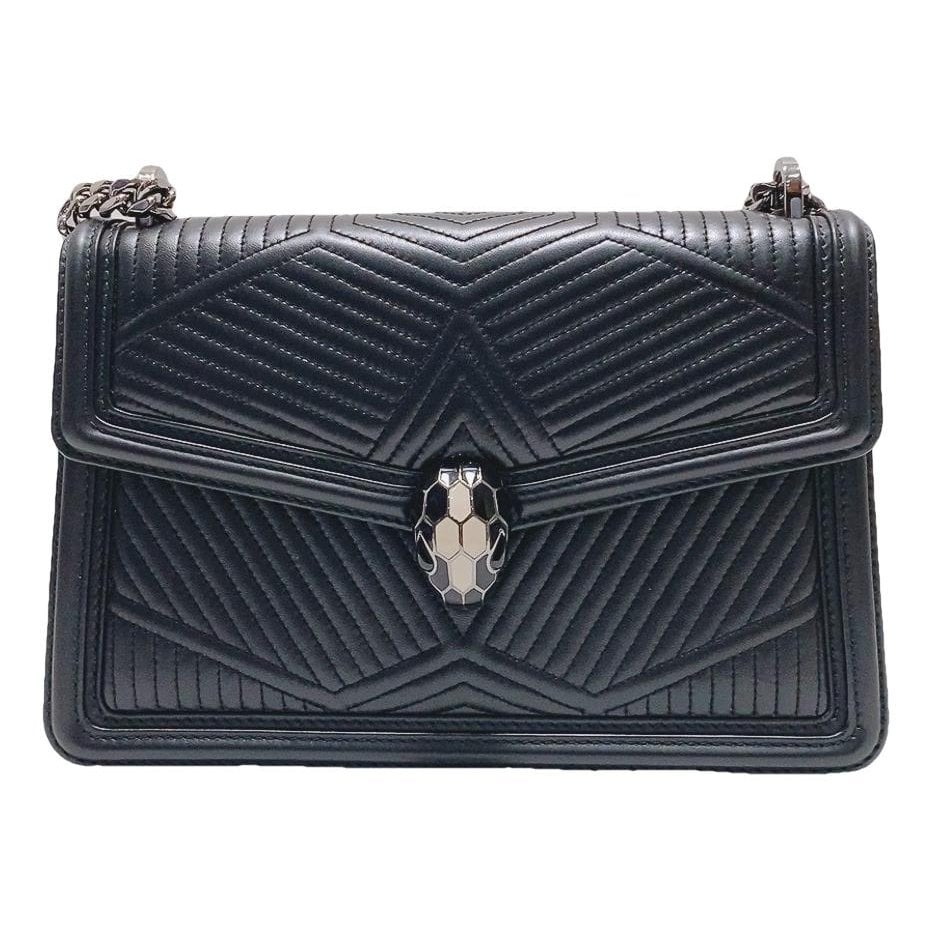 Serpenti leather handbag