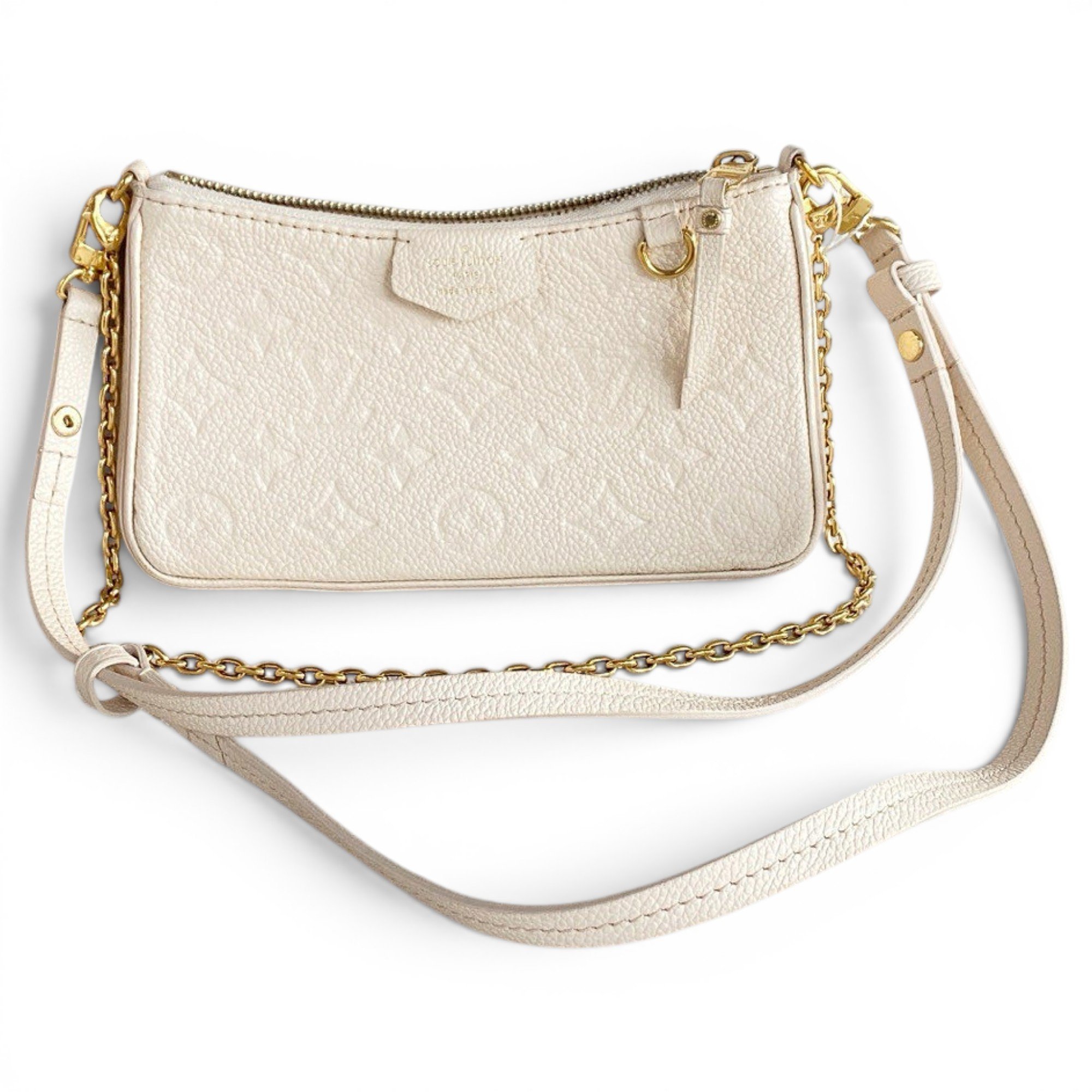 Easy Pouch On Strap leather handbag