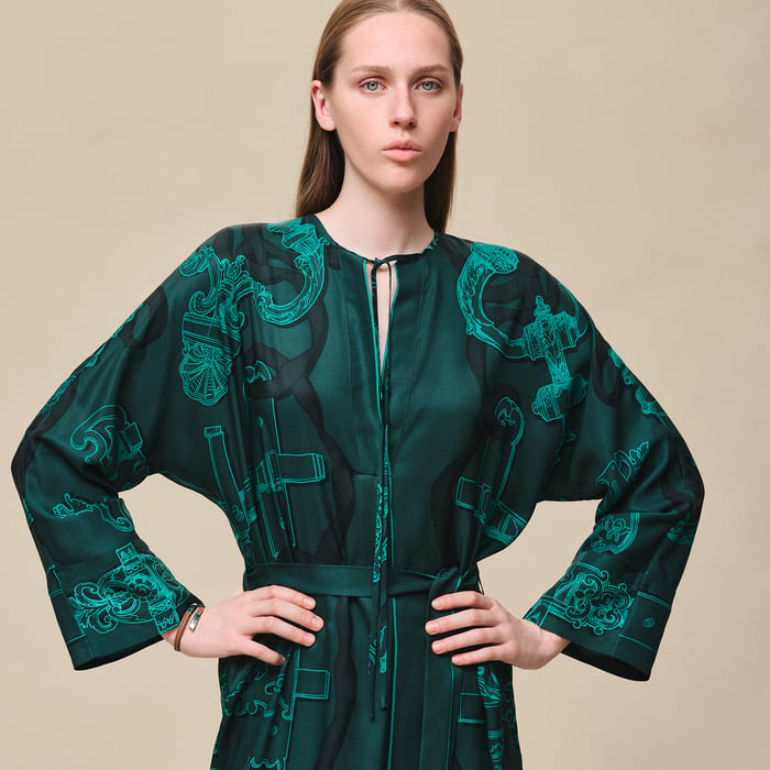 Vert Pin "Ferronnerie Remix" Caftan