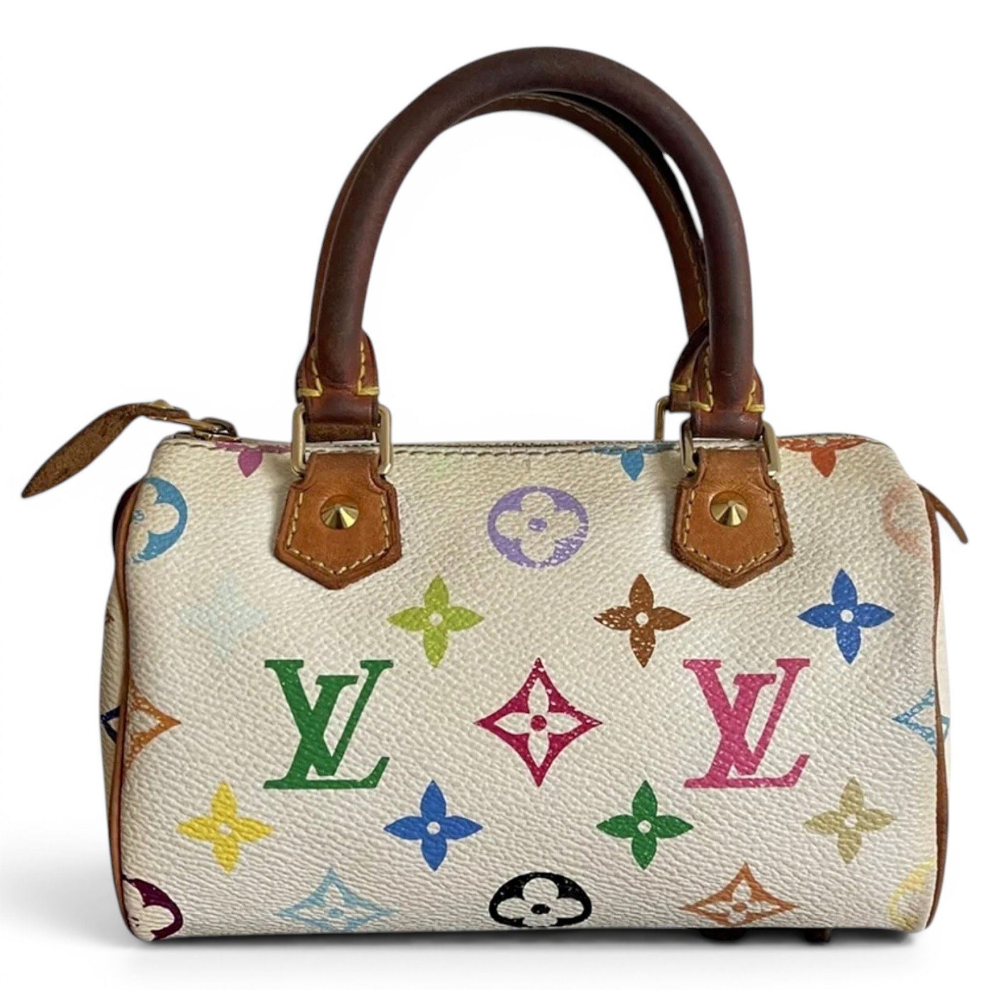 Nano Speedy / Mini HL leather handbag