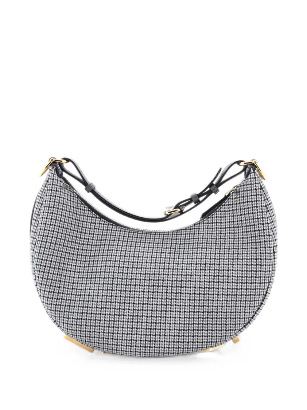 Fendigraphy Bag Houndstooth Wool Small hobo bag