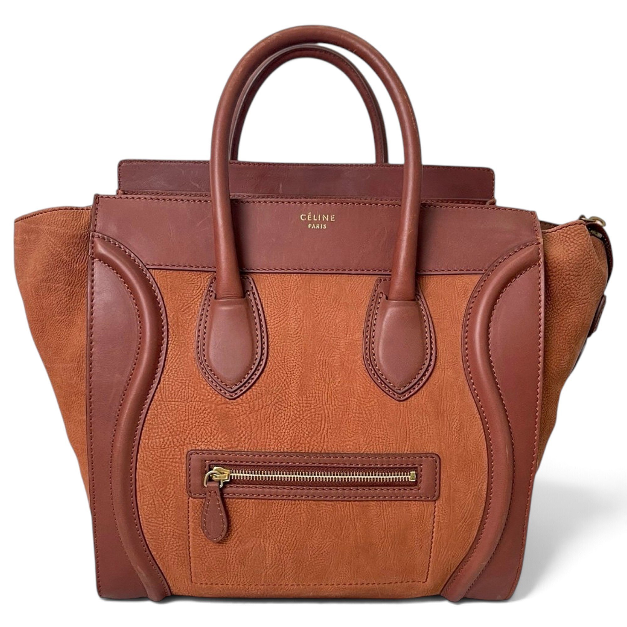 Luggage leather tote