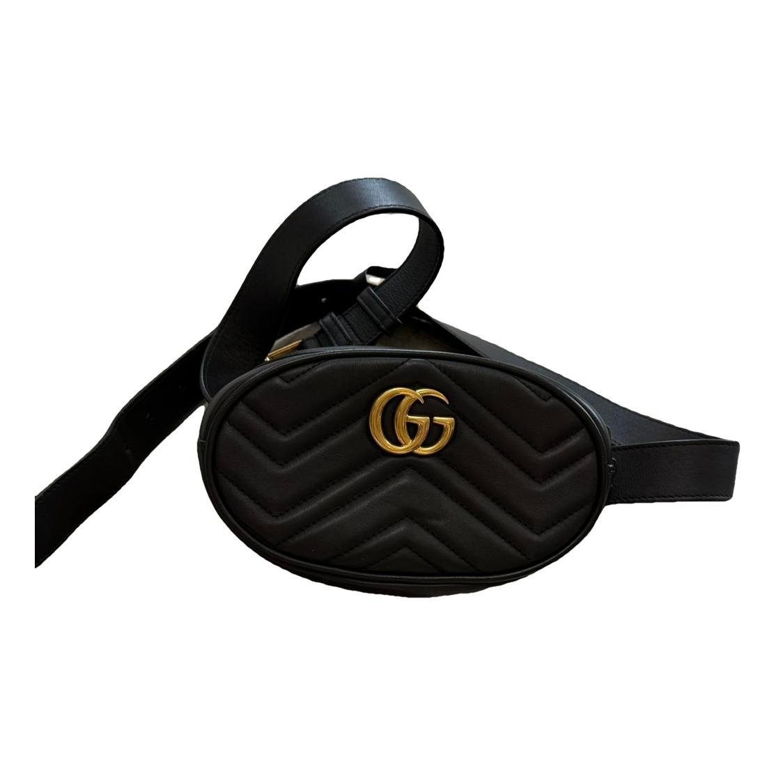 GG Marmont Oval leather handbag