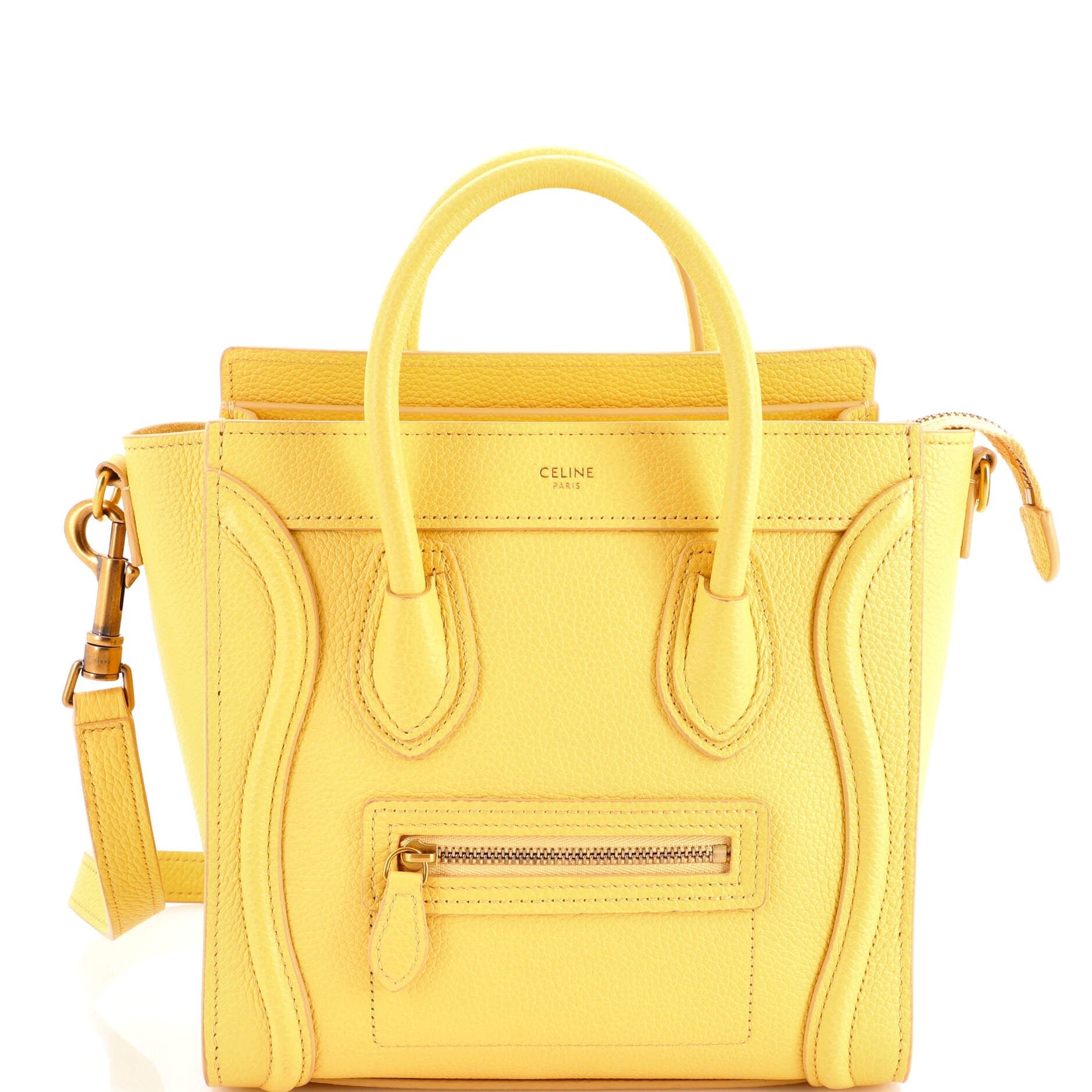 Luggage Bag Grainy Leather Nano