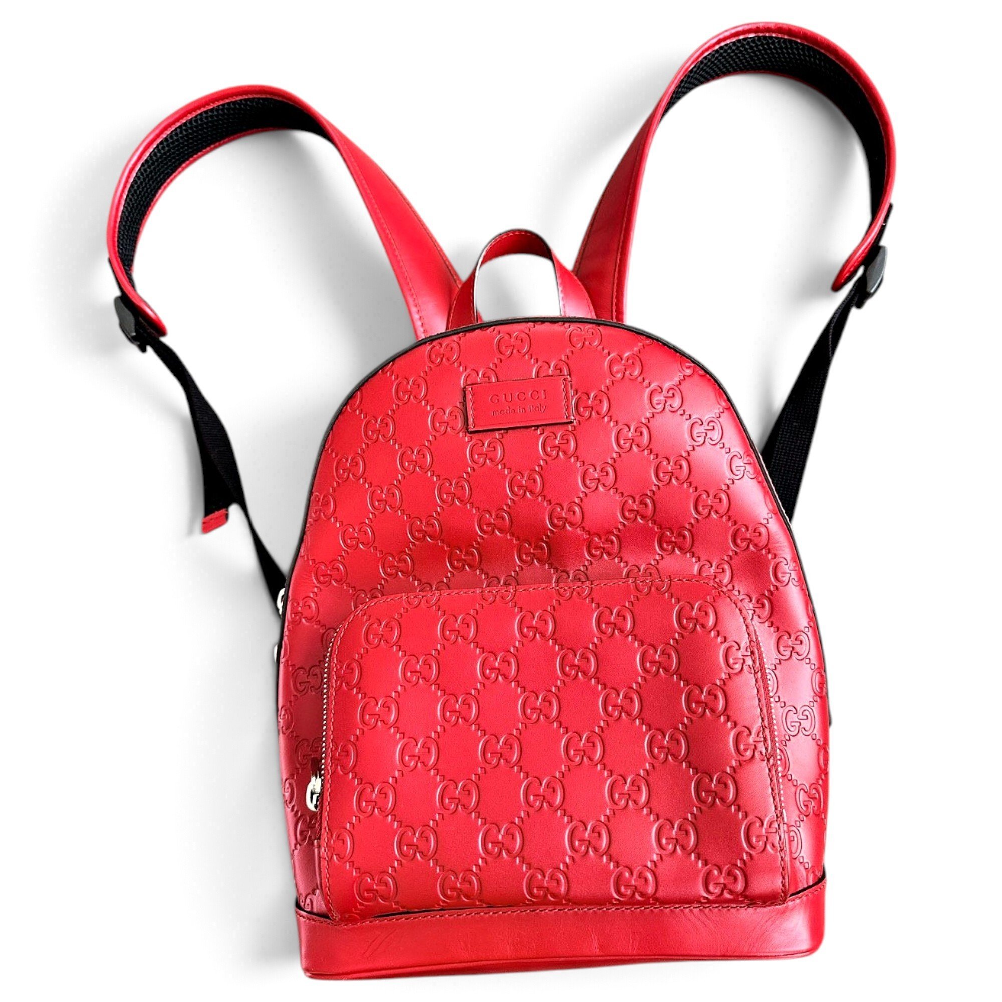 Leather backpack