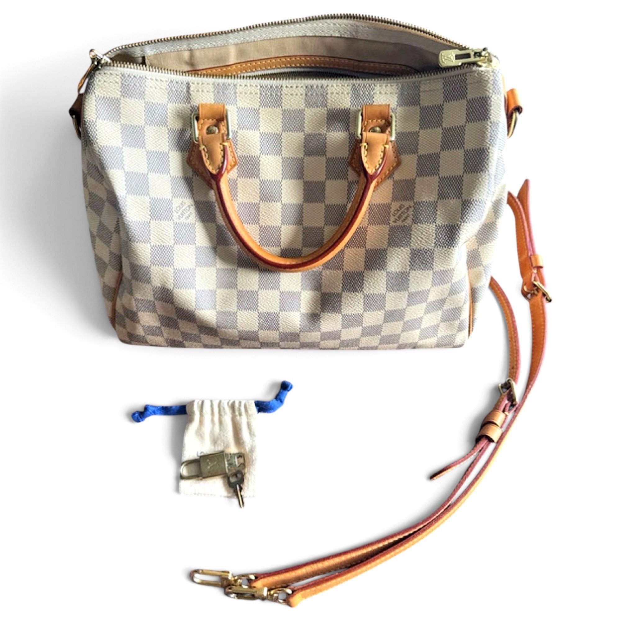 Speedy Bandoulière leather bowling bag