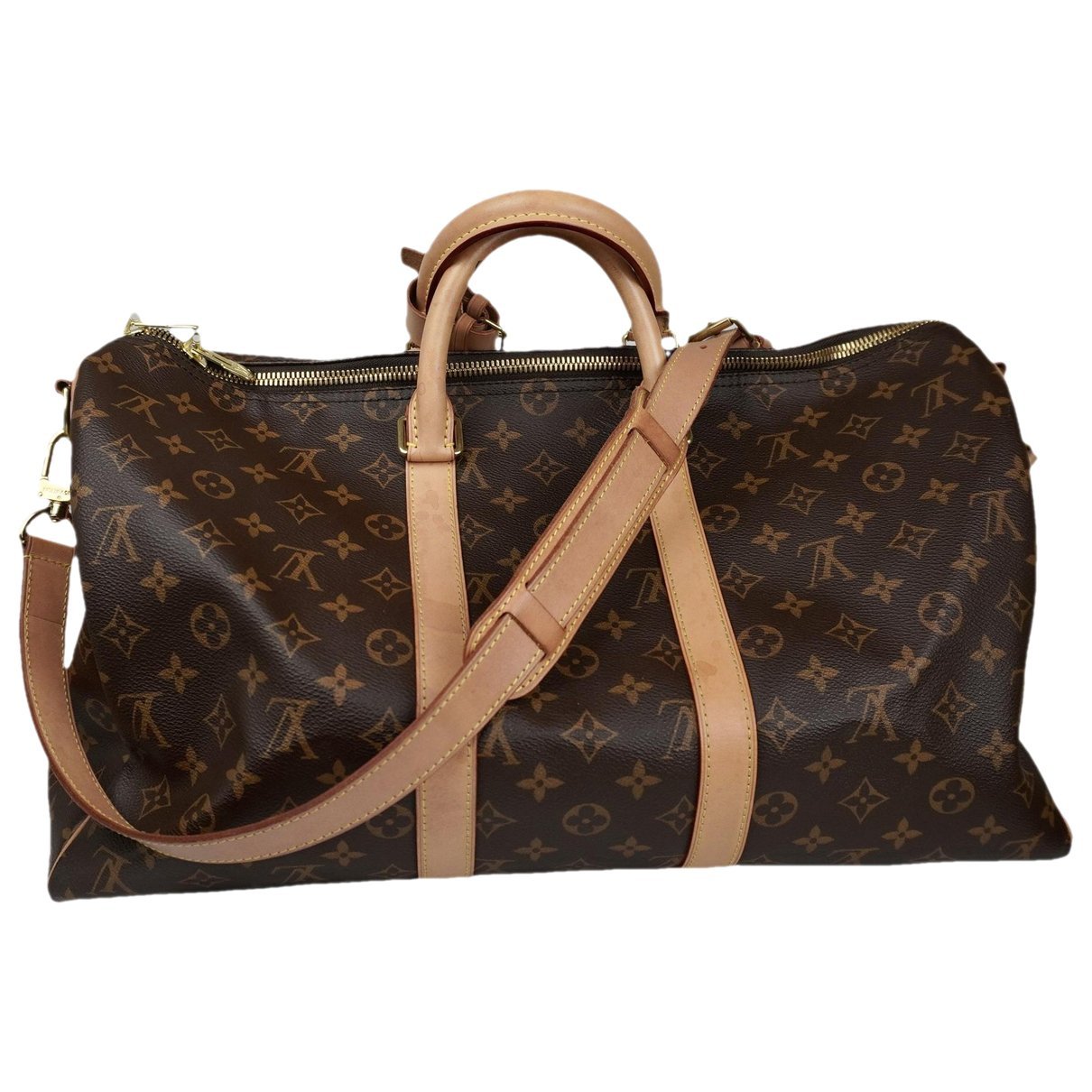 Keepall leather travel bag