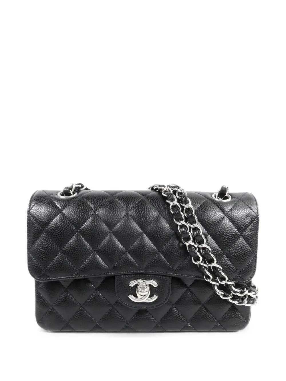 quilted CC turn-lock shoulder bag