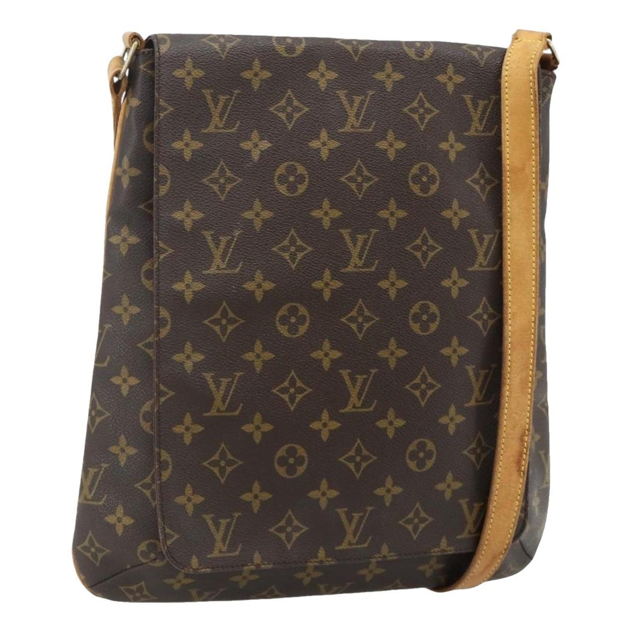 Musette leather handbag