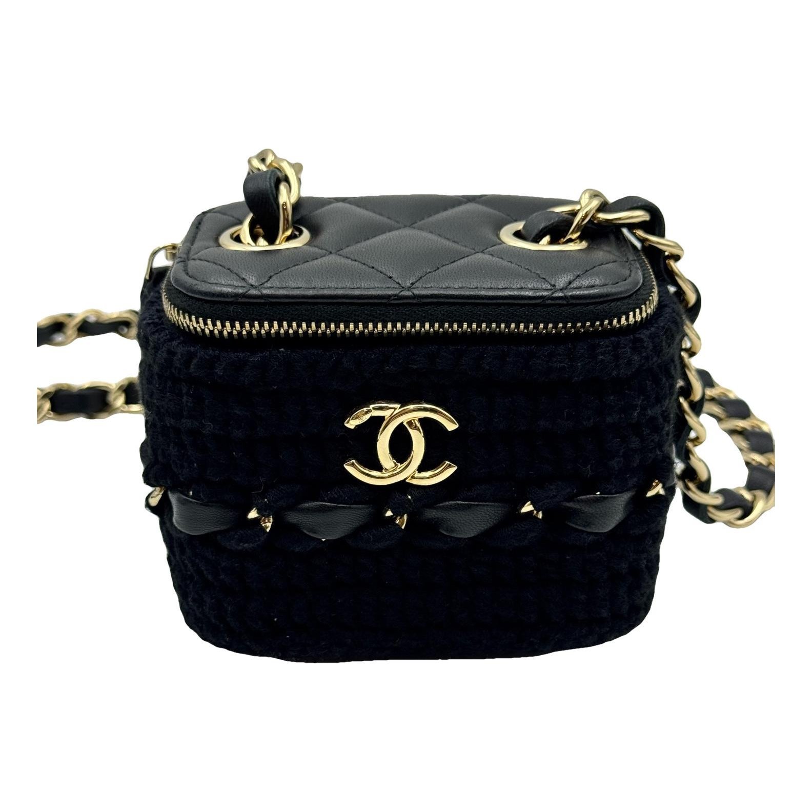 Vanity leather handbag