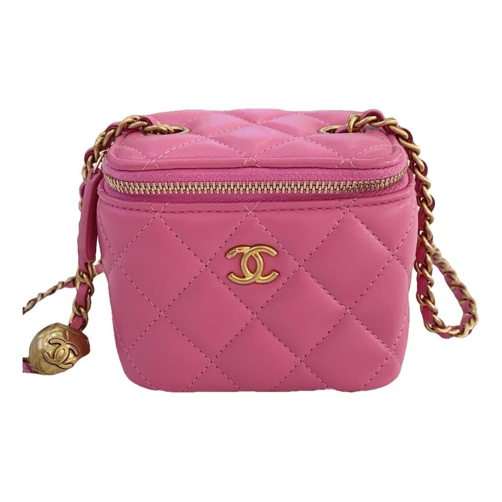 Trendy CC Vanity leather handbag