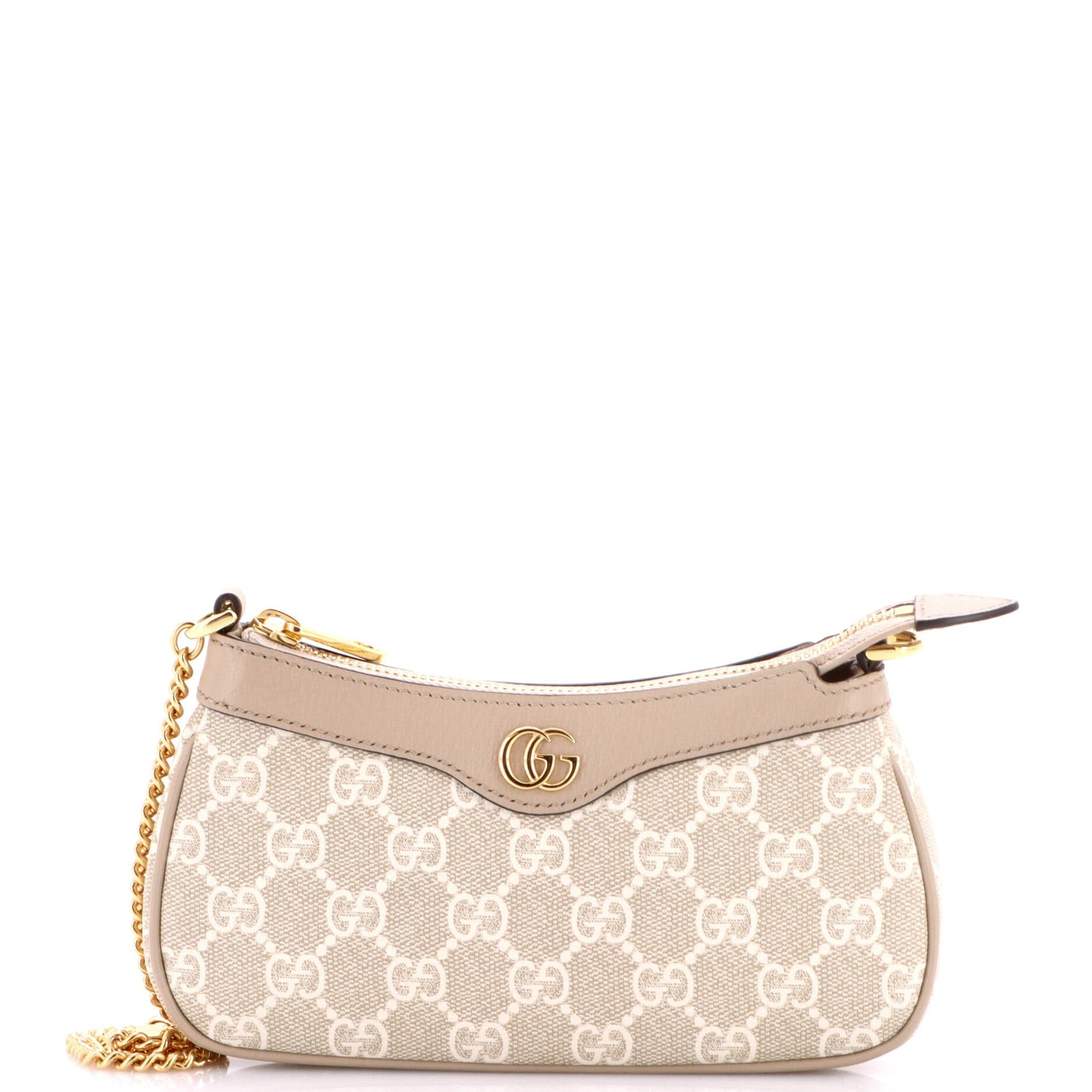 Ophidia Charm Shoulder Bag GG Coated Canvas with Leather Mini