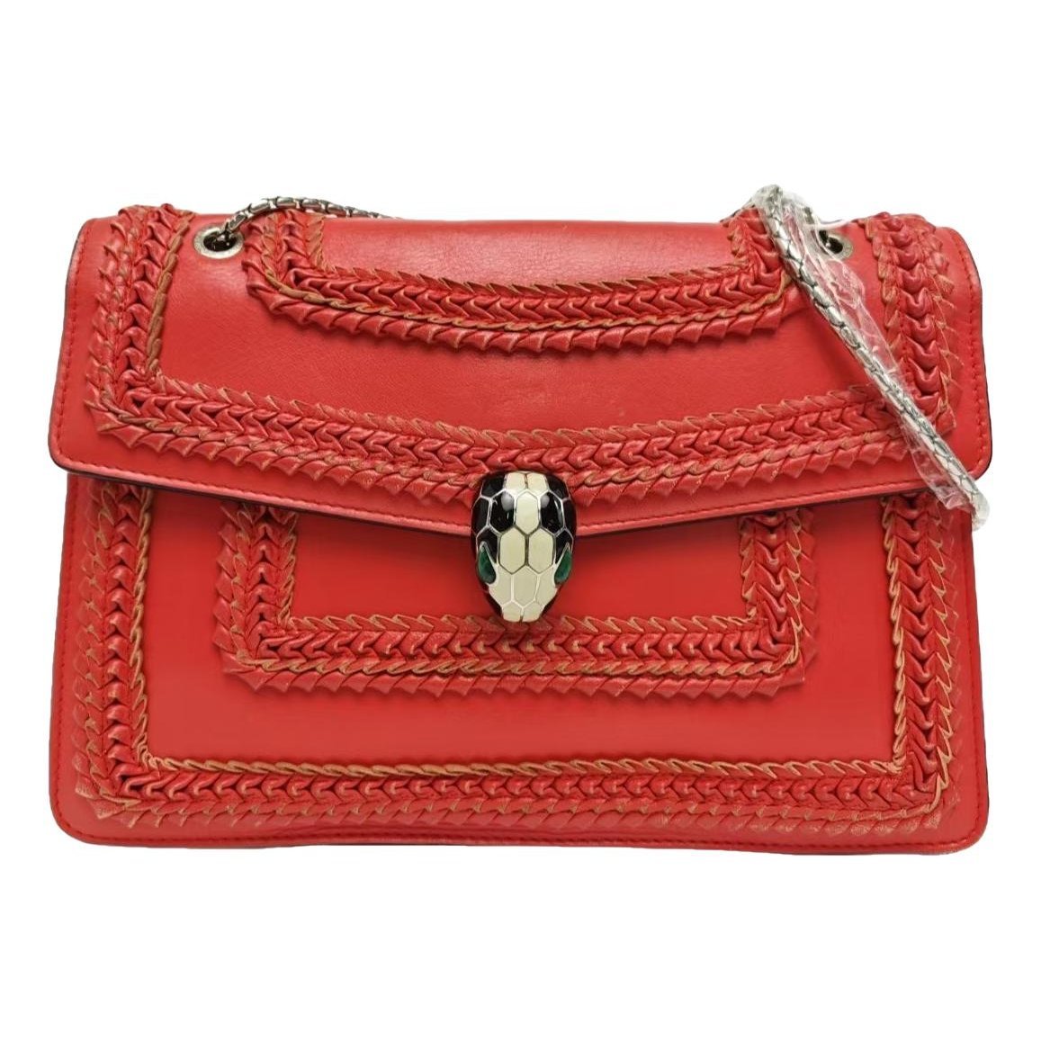 Serpenti leather handbag