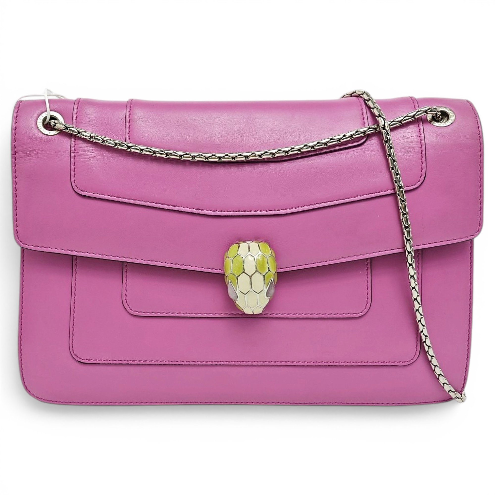Serpenti leather handbag