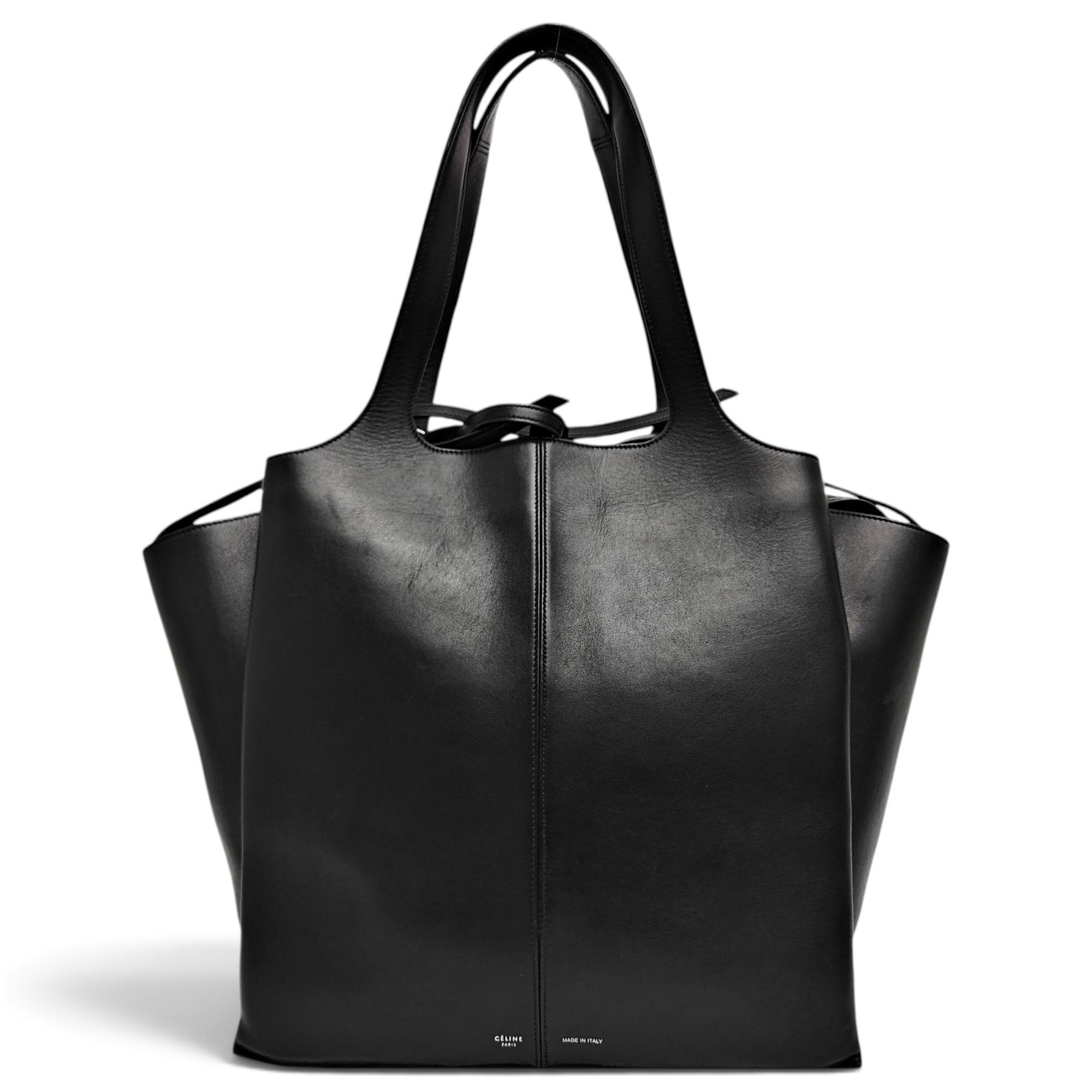 Tri-Fold leather tote