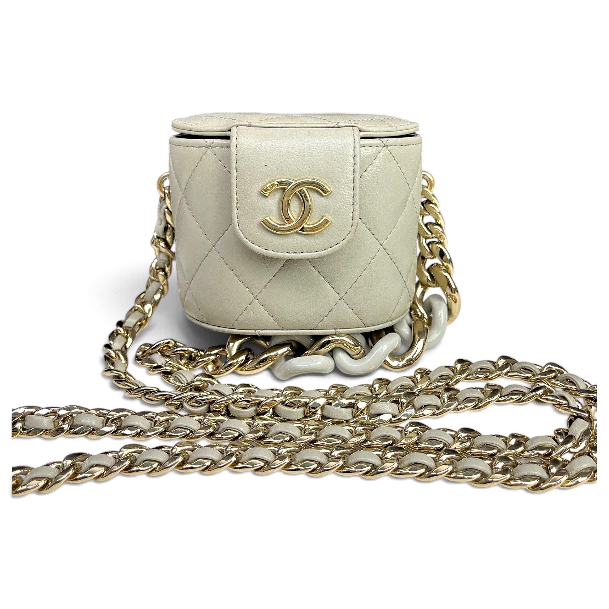 Trendy CC Vanity leather handbag