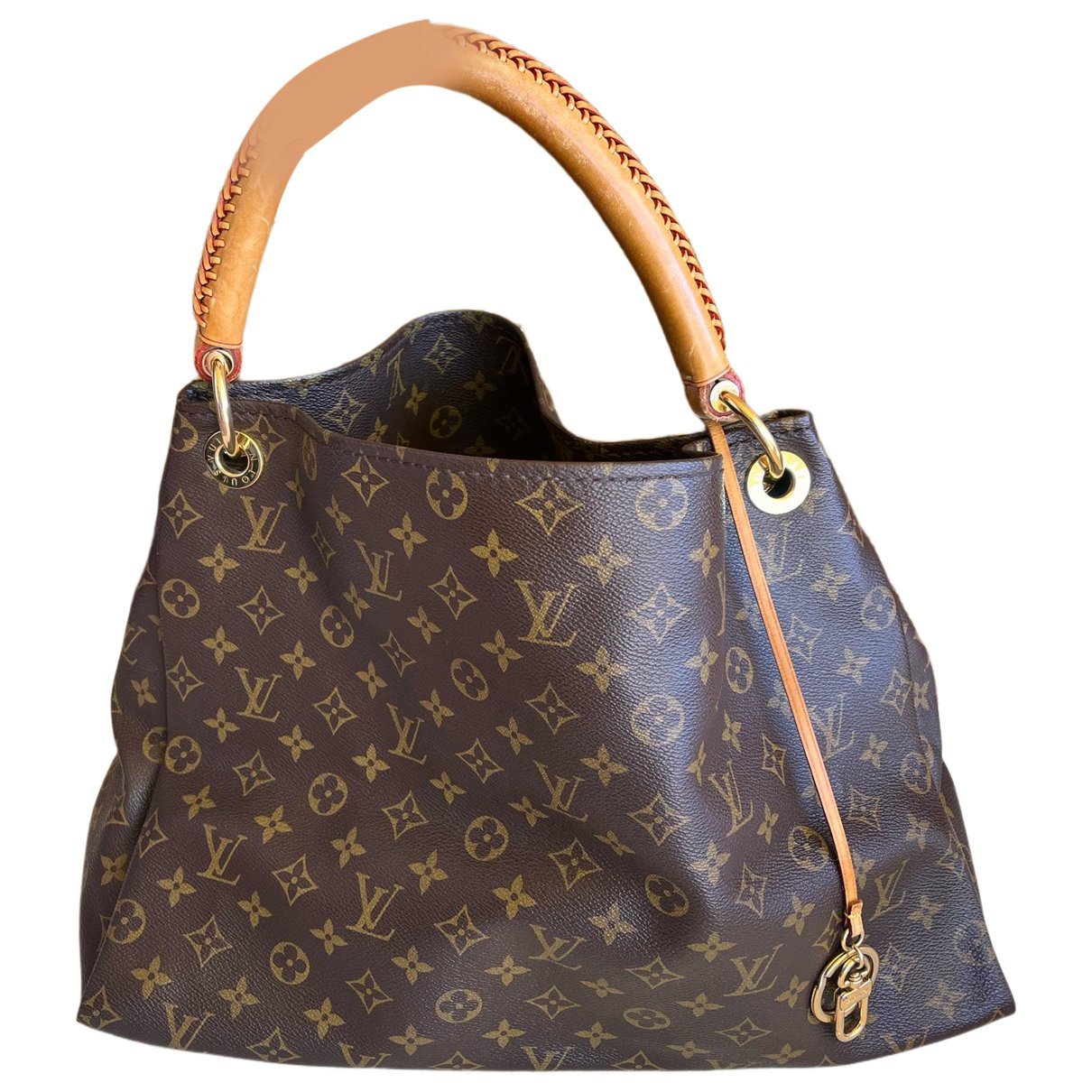 Artsy leather handbag