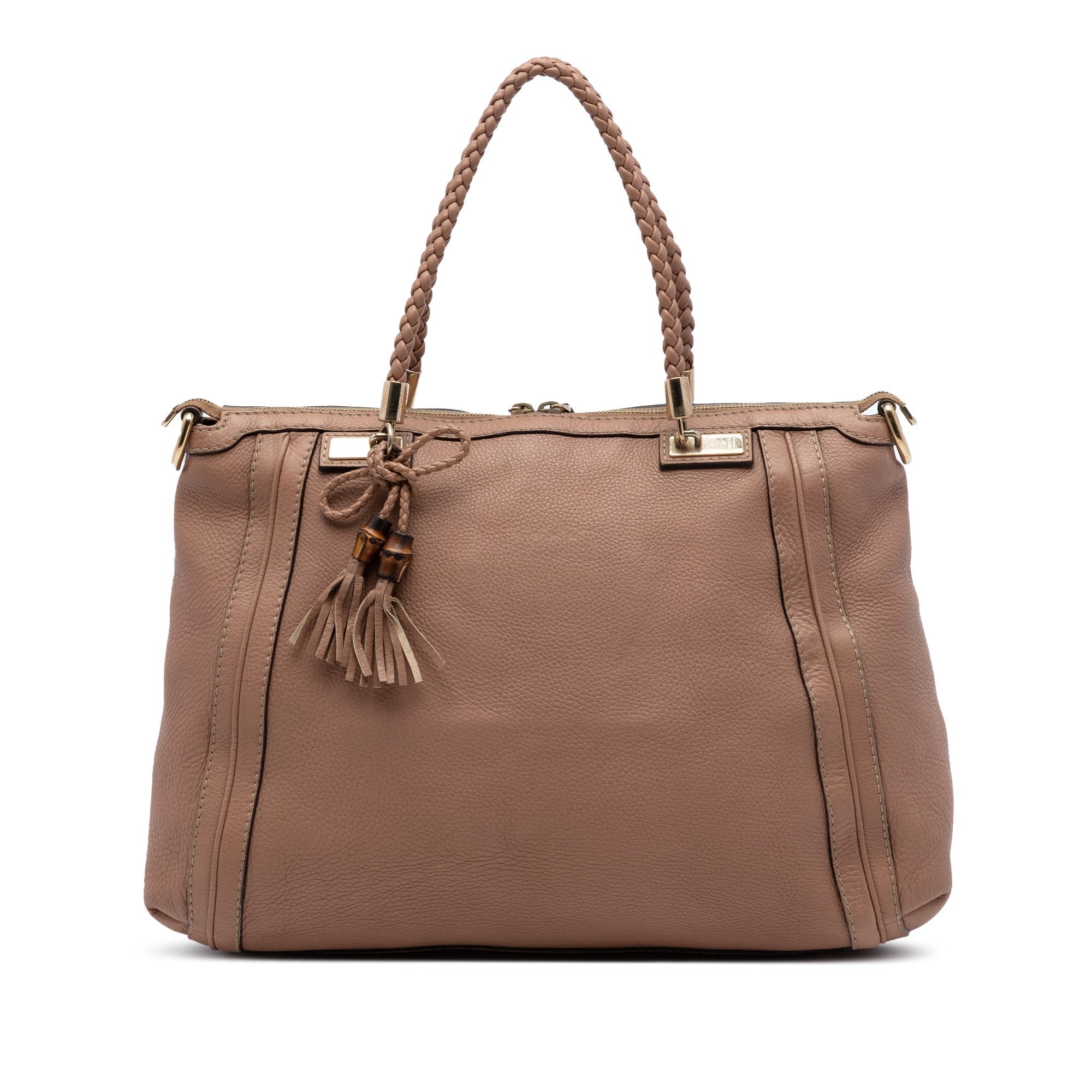 Leather tote