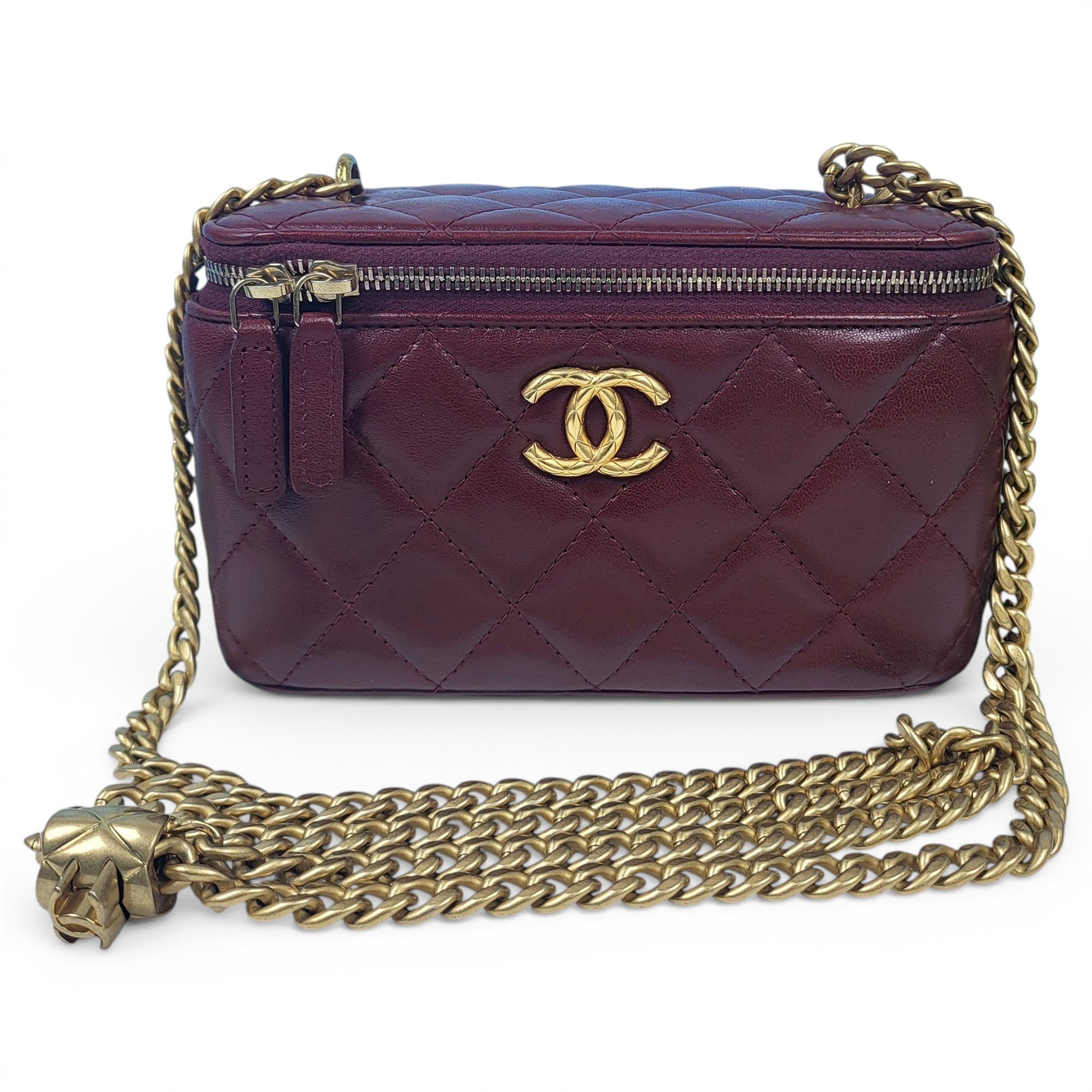 Trendy CC Vanity leather handbag