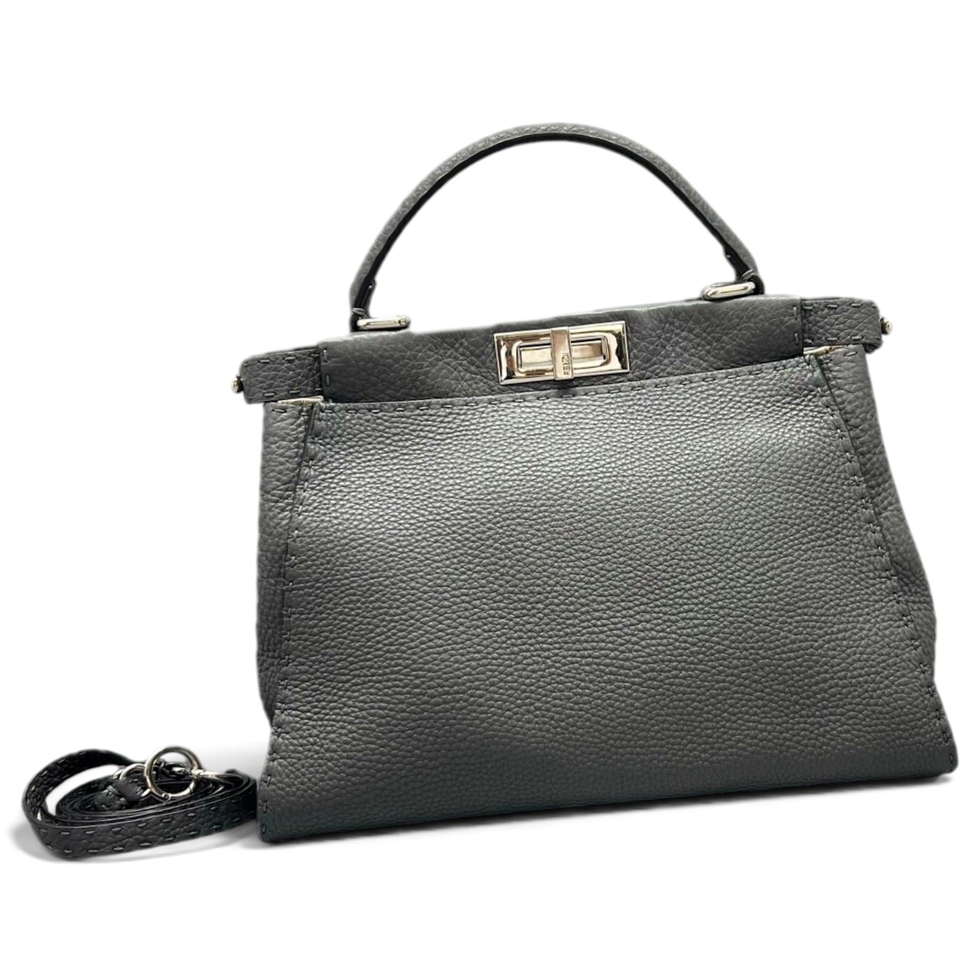 Peekaboo leather handbag