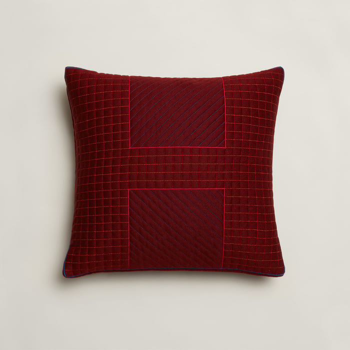 Rouge H Almofada H Quadrillé