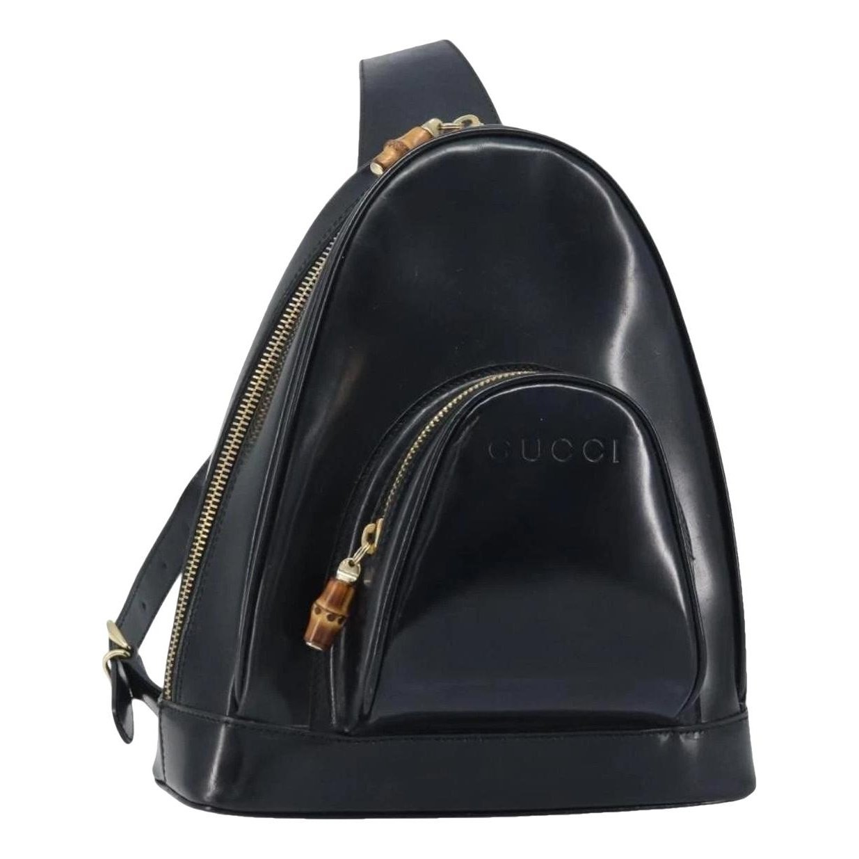 Patent leather handbag